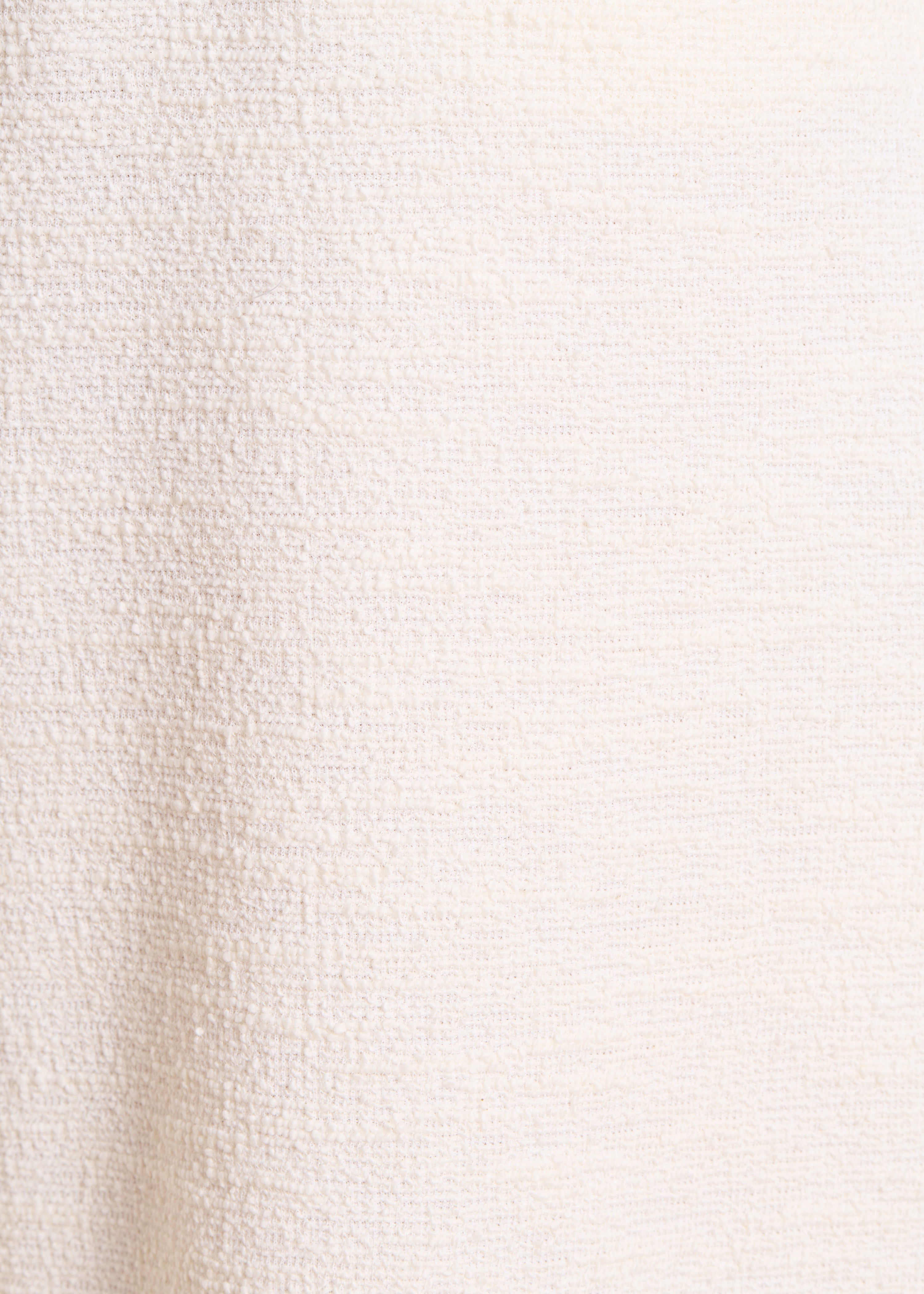 Weit geschnittener, elastischer Jersey-Hose in Ecru