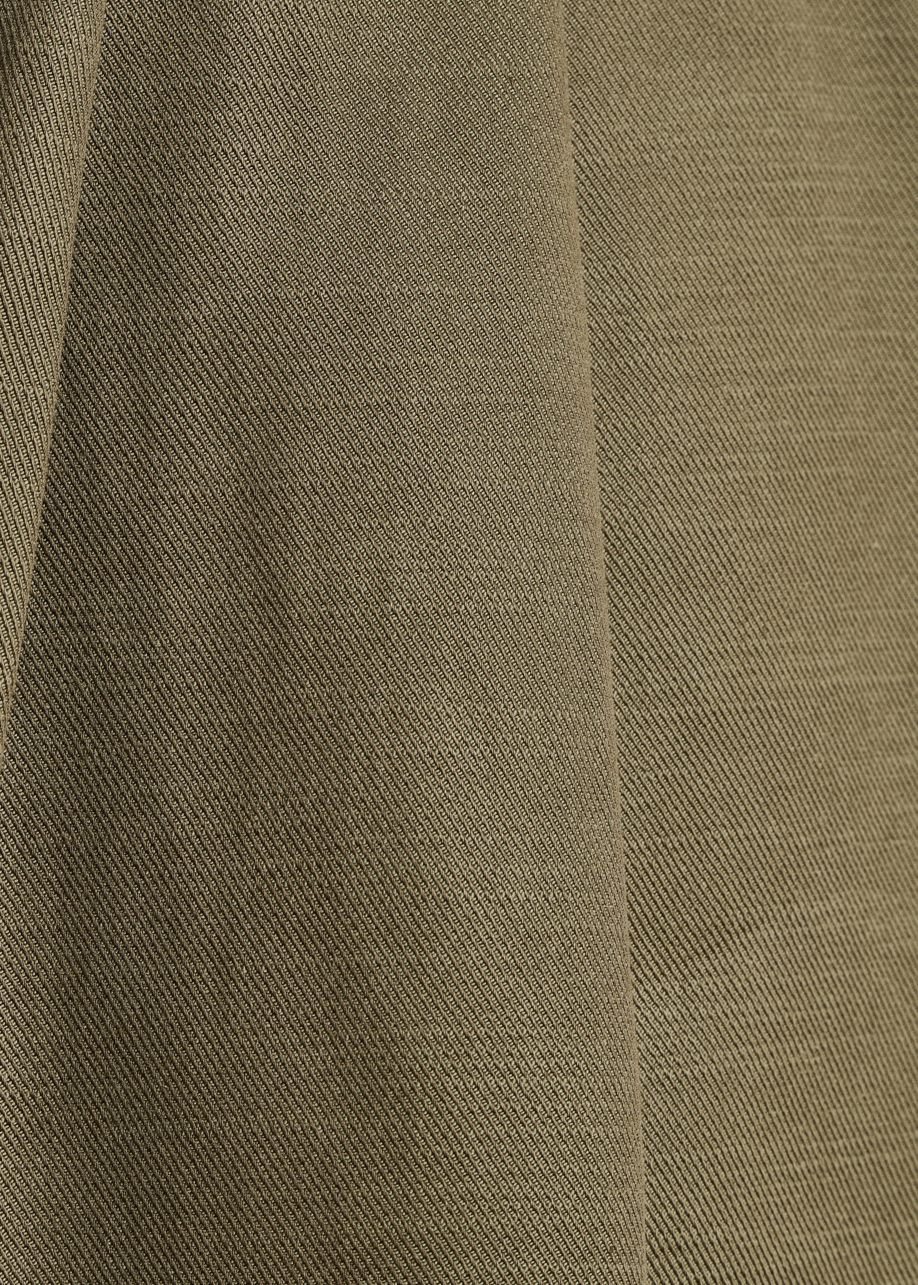 Wide Fluid Khaki 7/8-Length Pants
