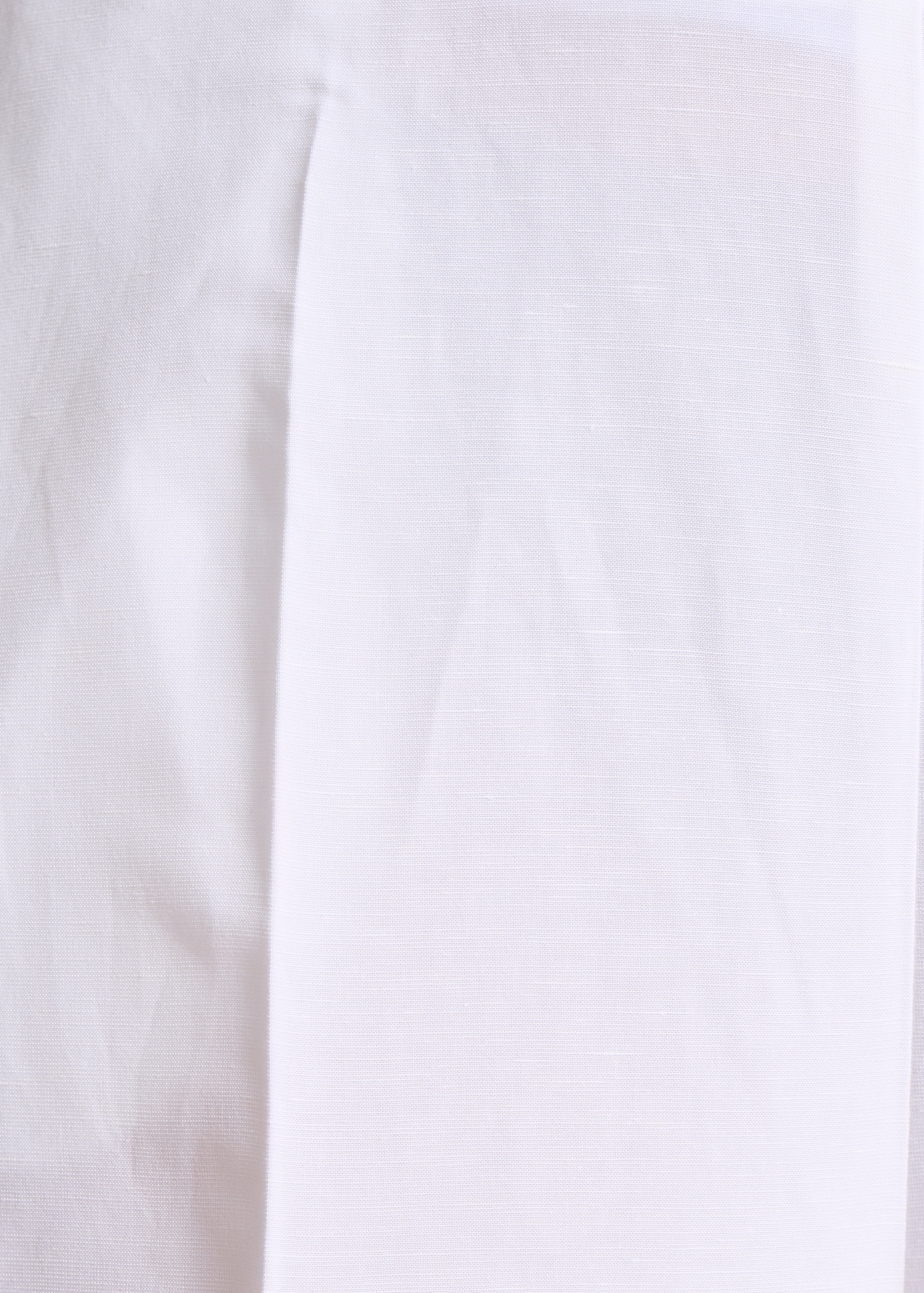 Wide white high-waisted trousers