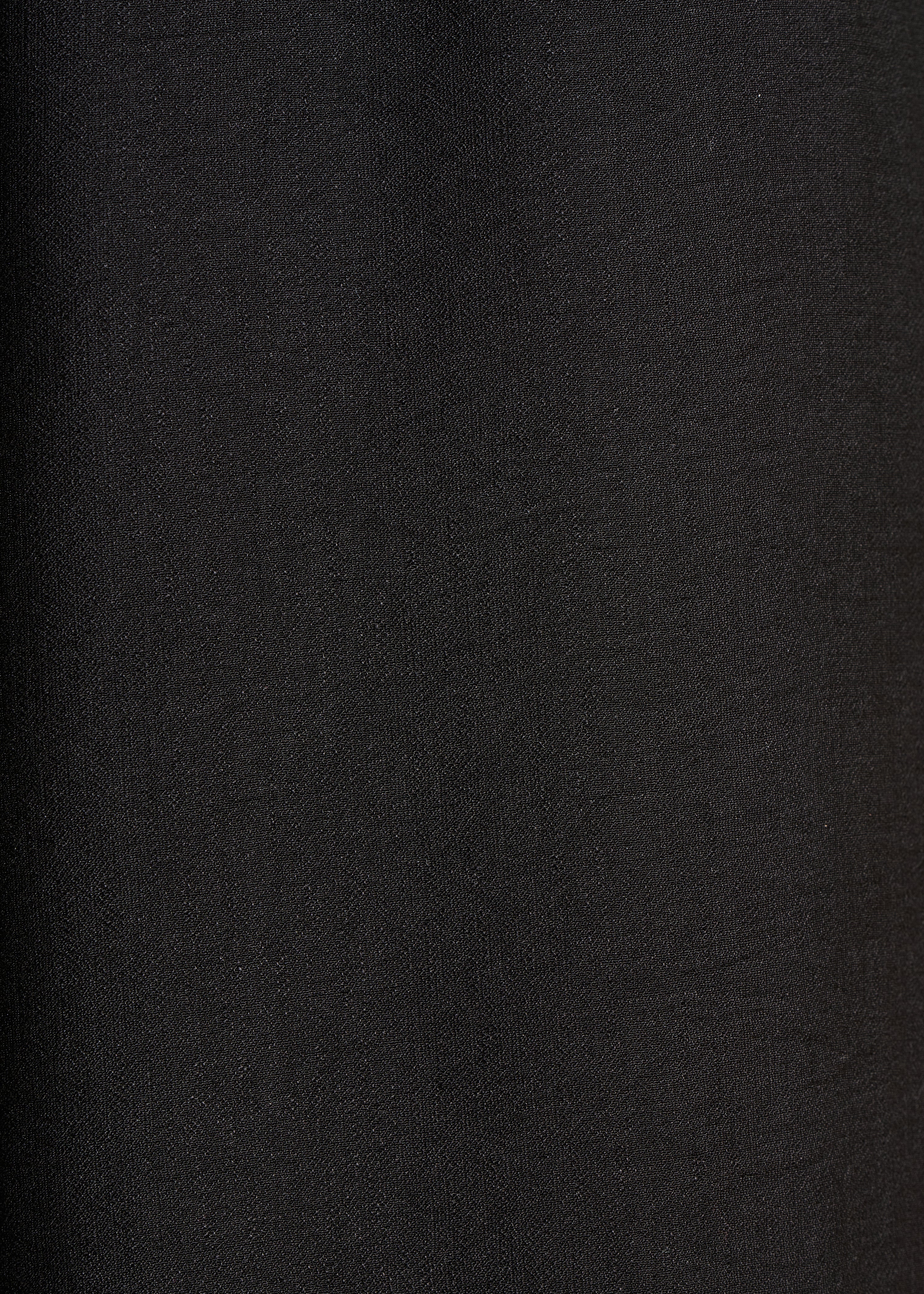 Zwarte wijde broek met elastische taille