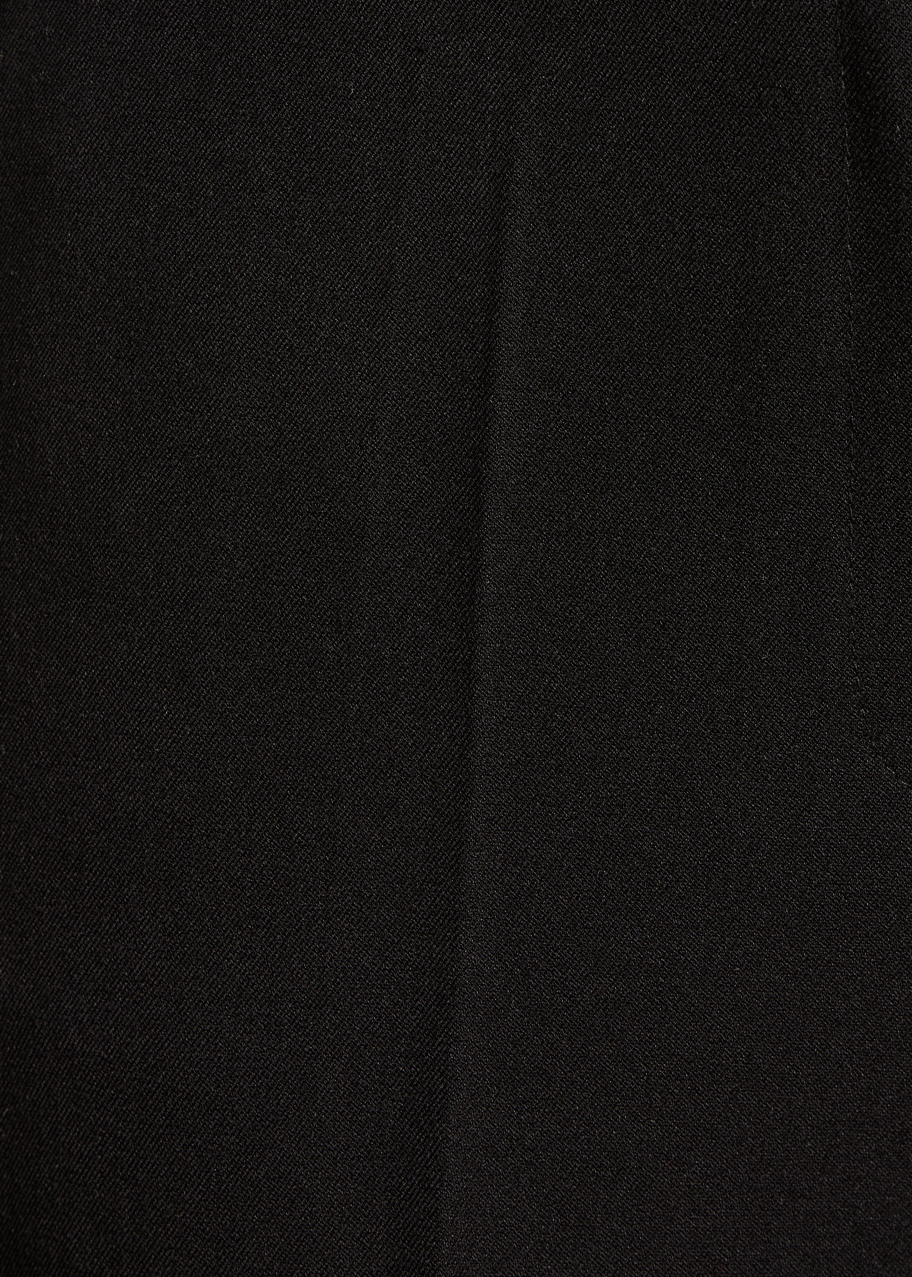 Effen zwarte rechte broek