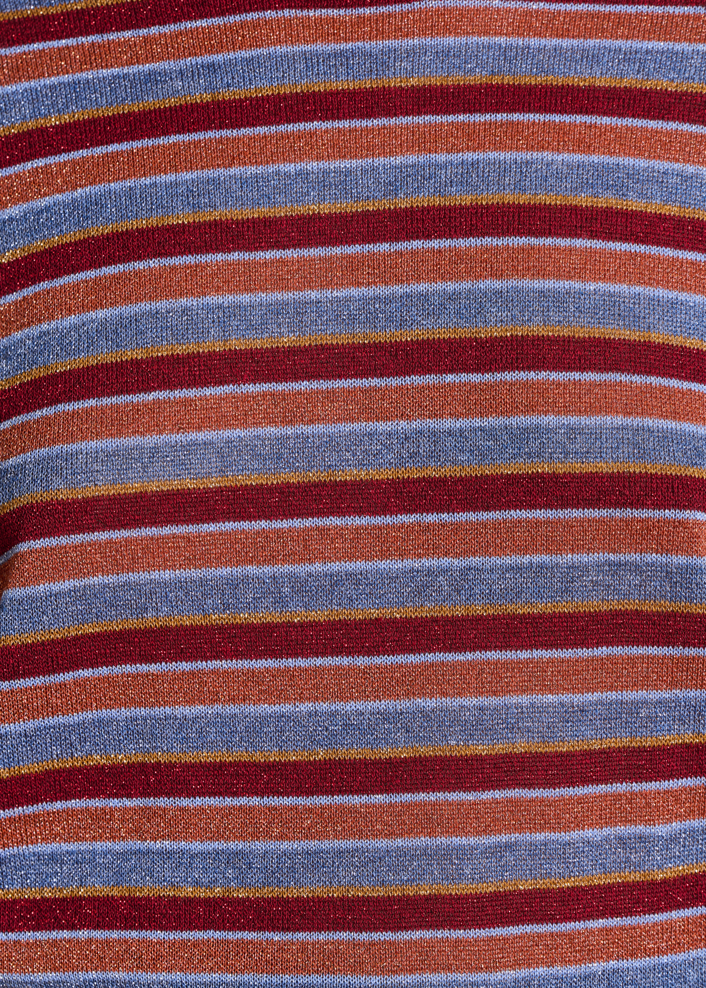 Pull en maille irisée à rayures multicolores