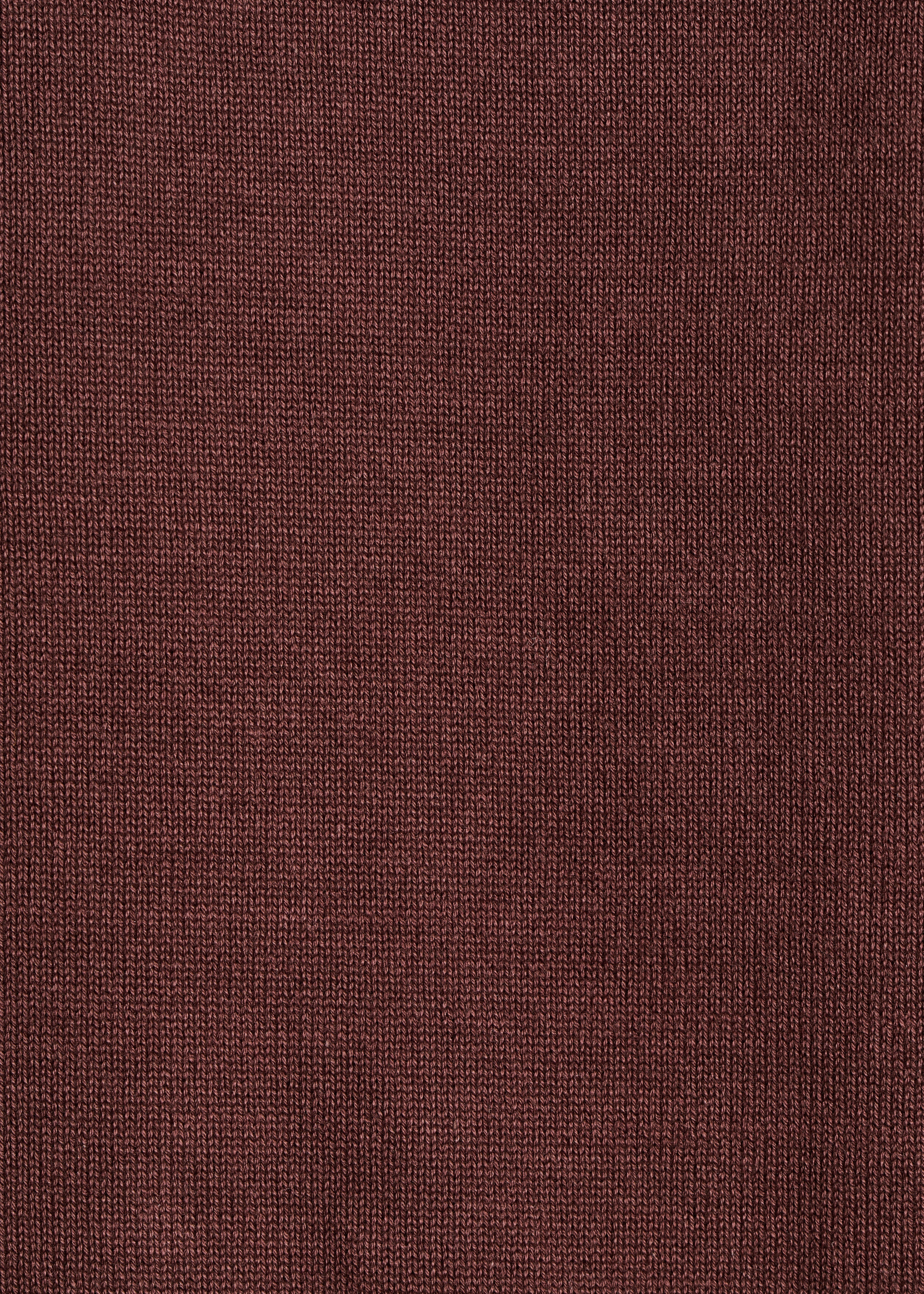 Pull marron manches courtes en maille crochet