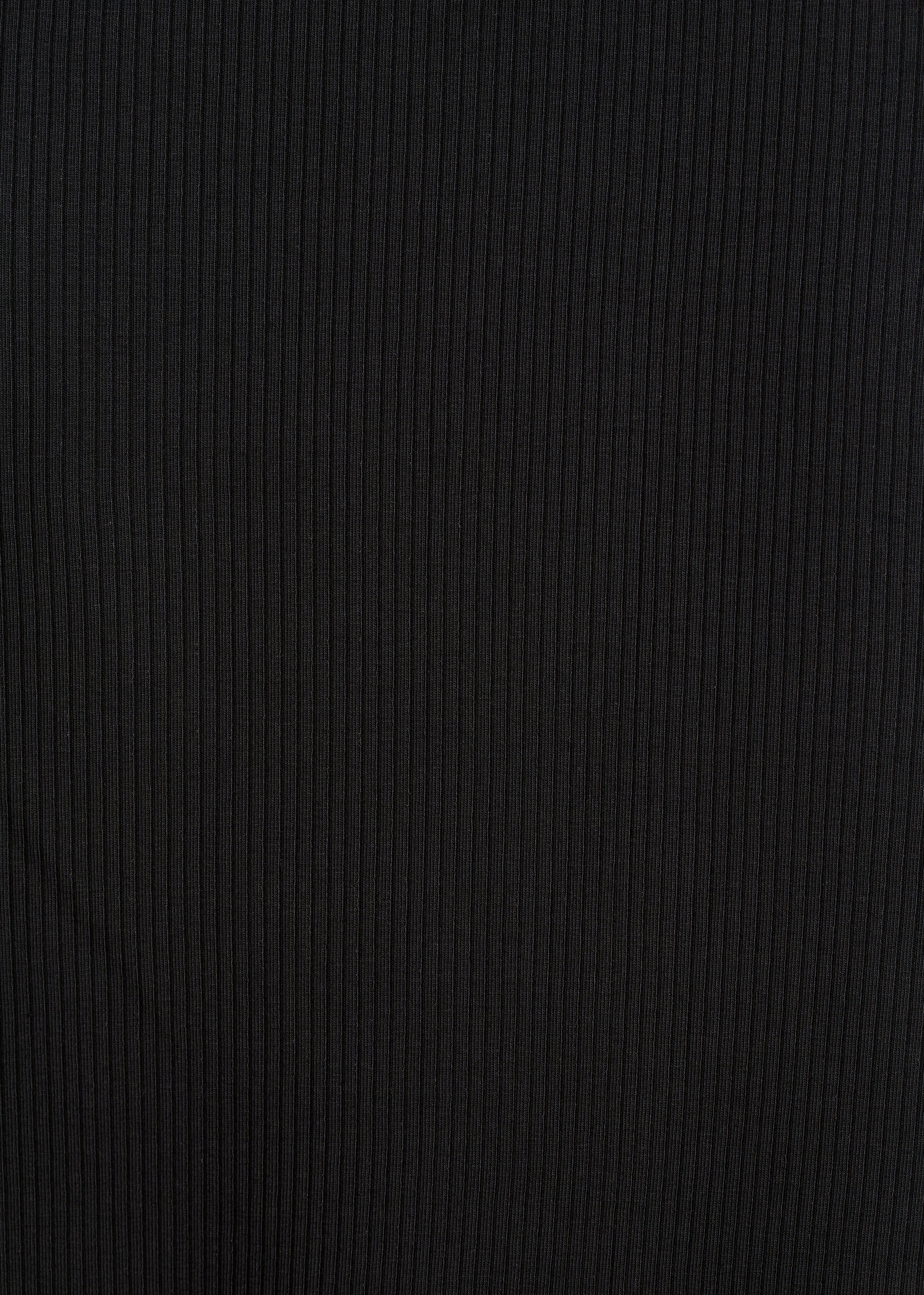 Vestido midi negro sin mangas con escote bardot