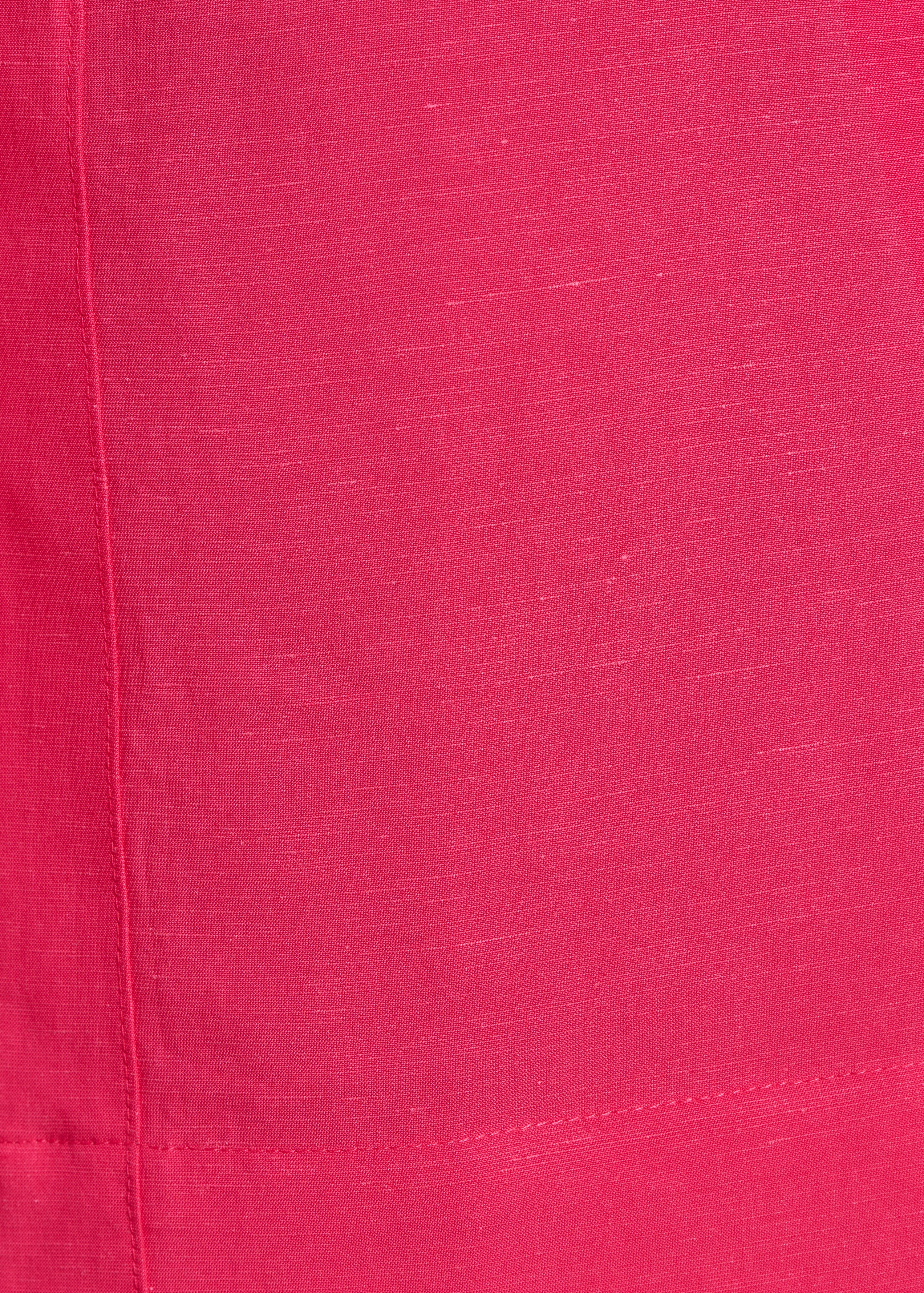 Weites kurzes Kleid in Fuchsia-Rosa mit kurzen Ärmeln