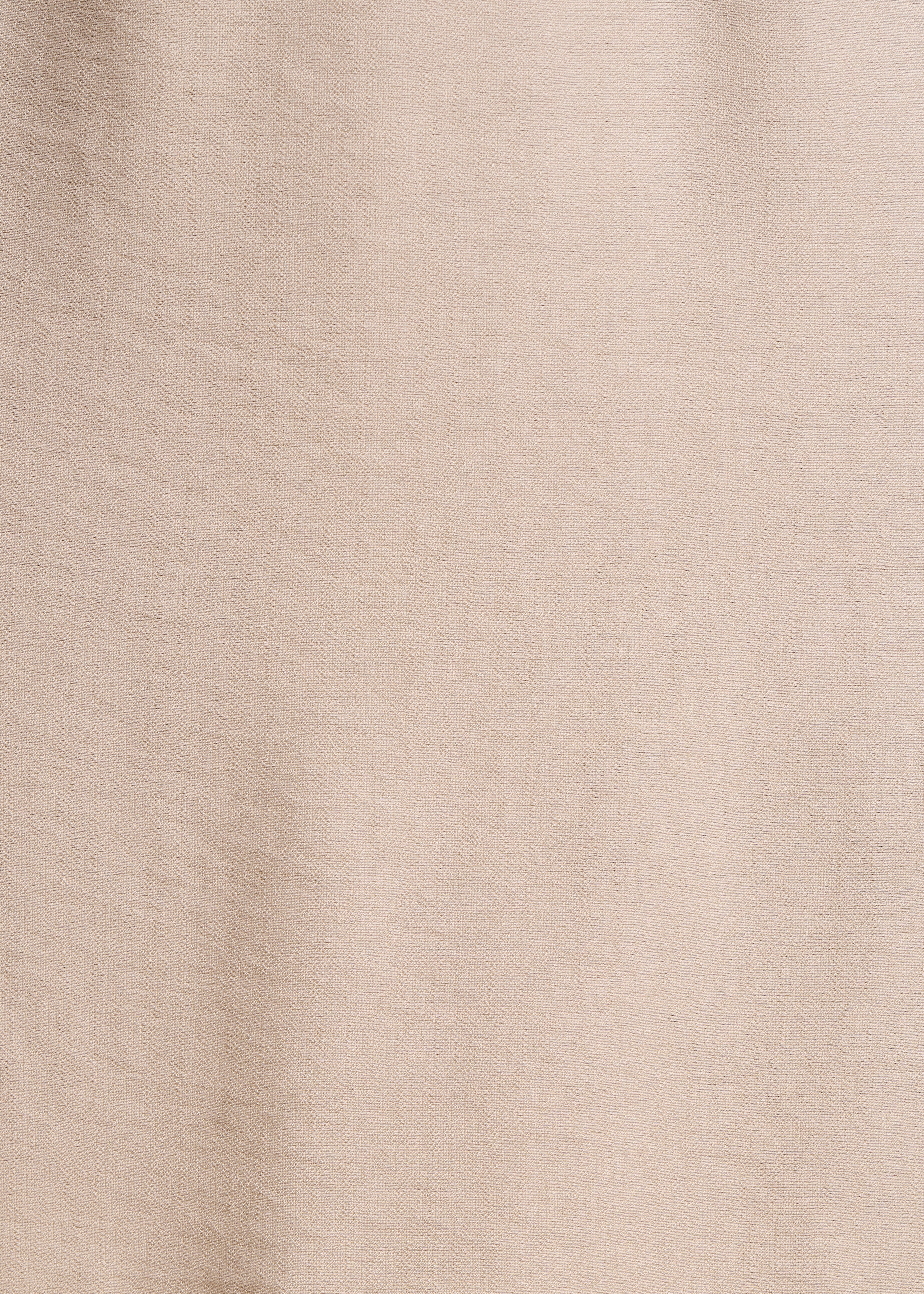 Robe longue ceinturée beige manches courtes