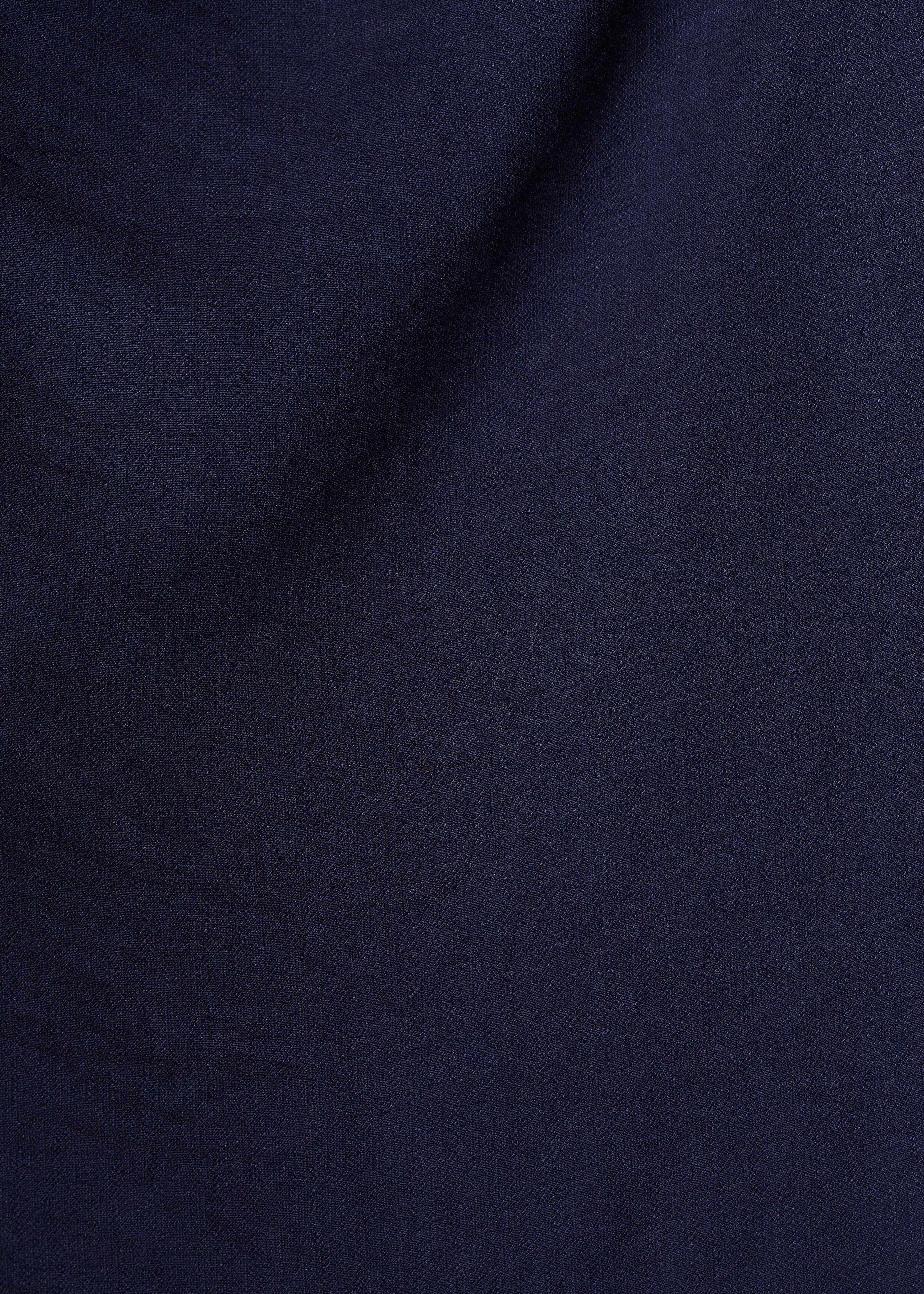 Abito midi senza maniche blu navy aderente