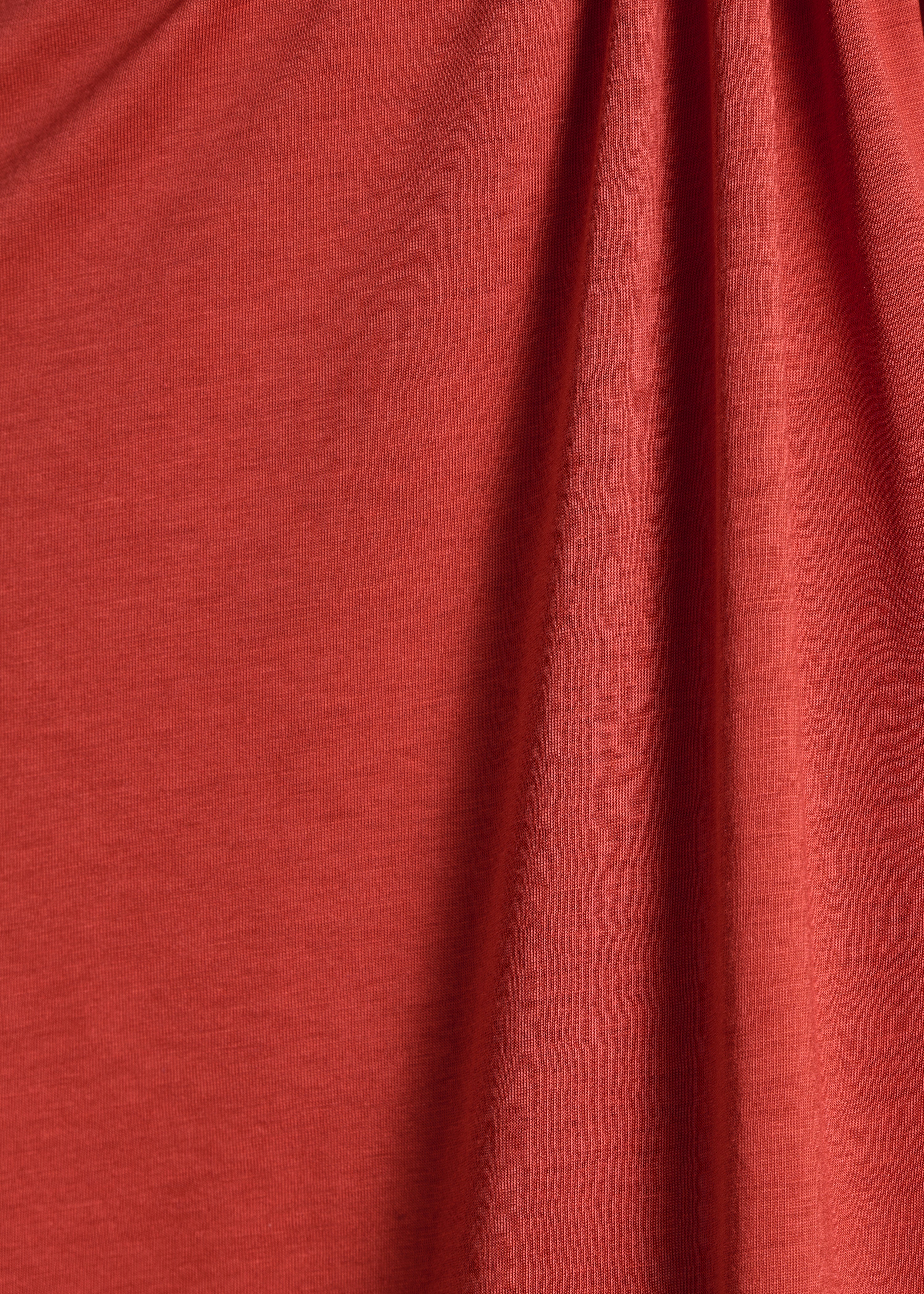 Robe courte fluide rouge manches courtes