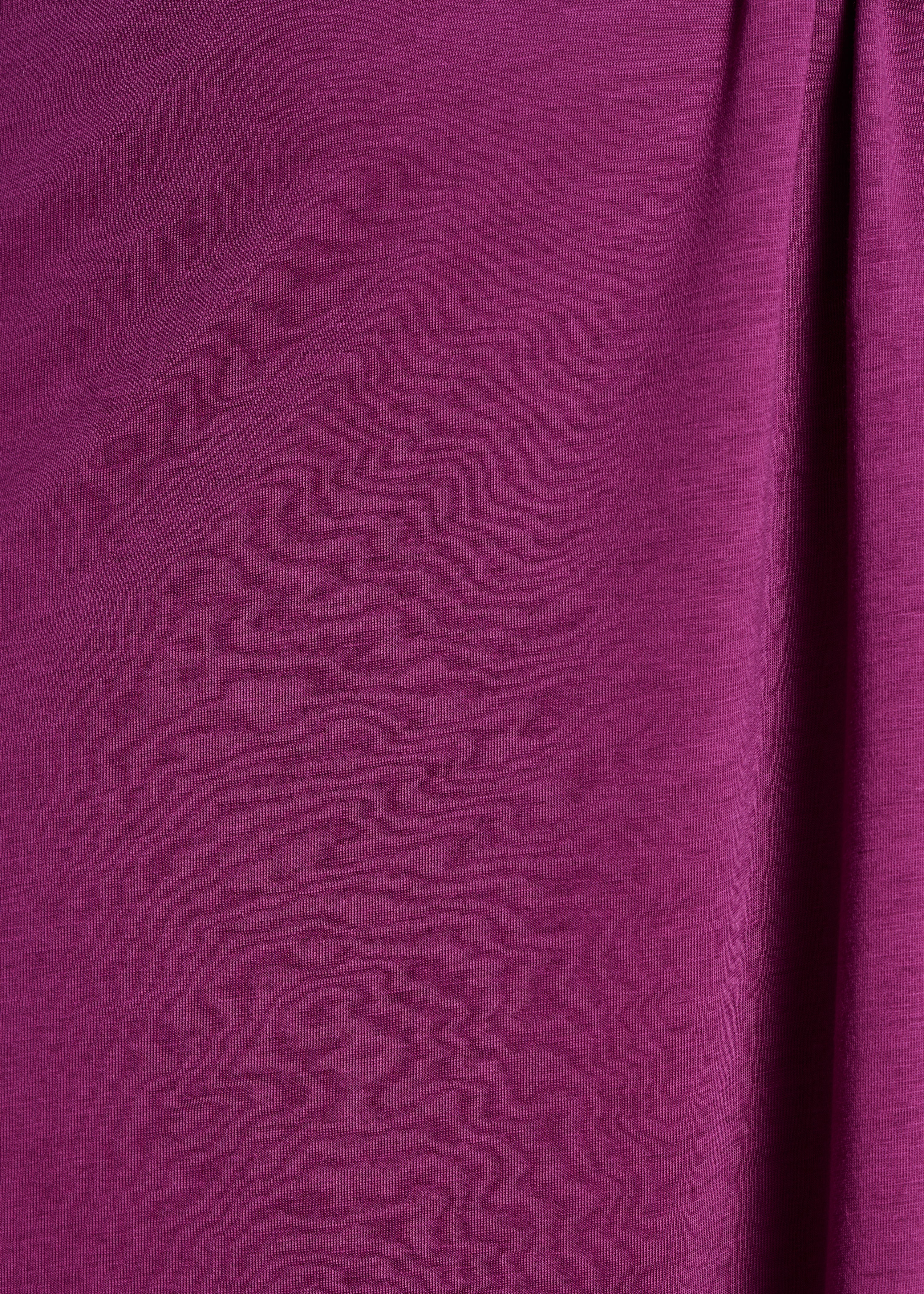 Robe courte fluide violette manches courtes