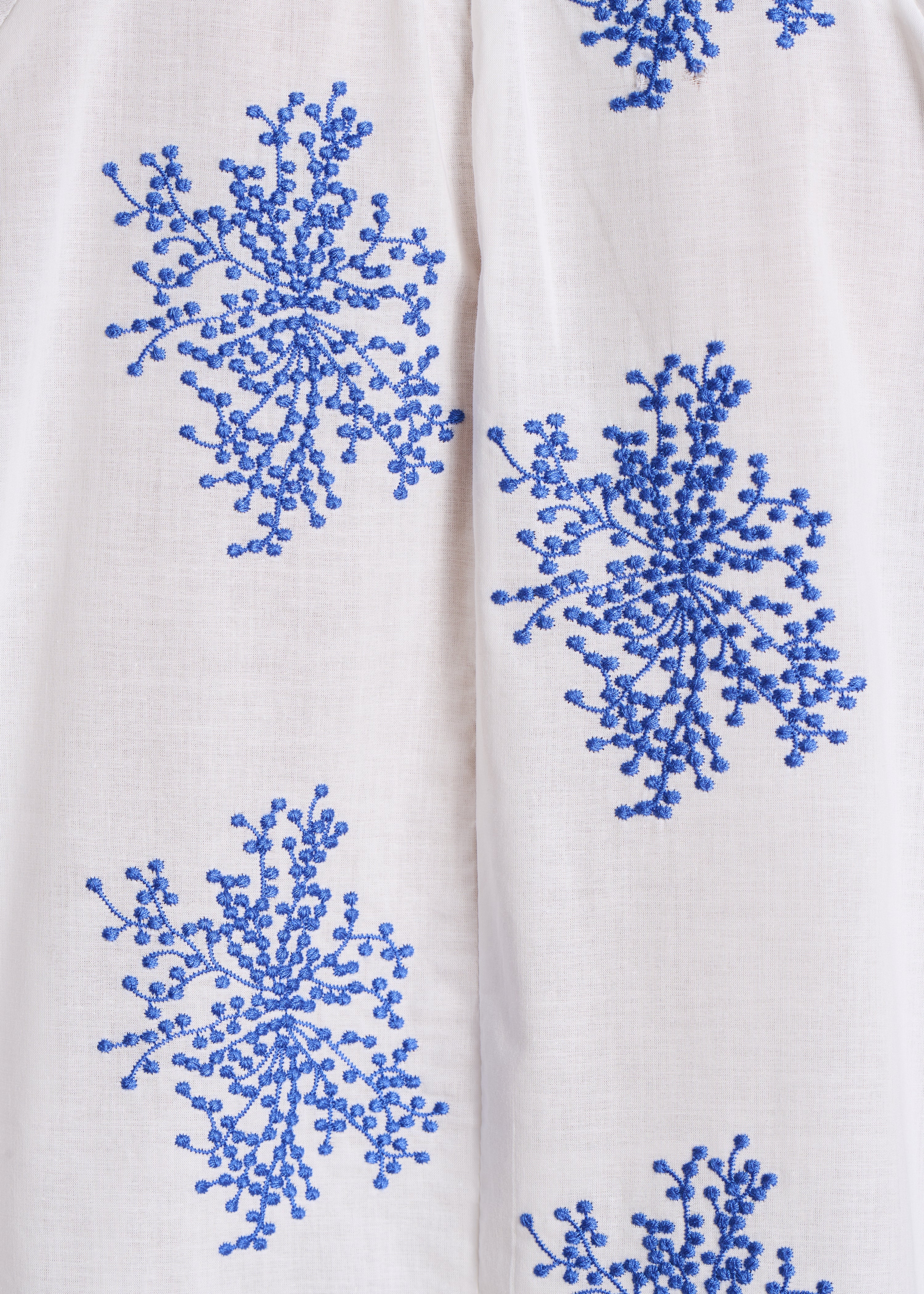 Oversized Ecru Printed Long Sleeve Top