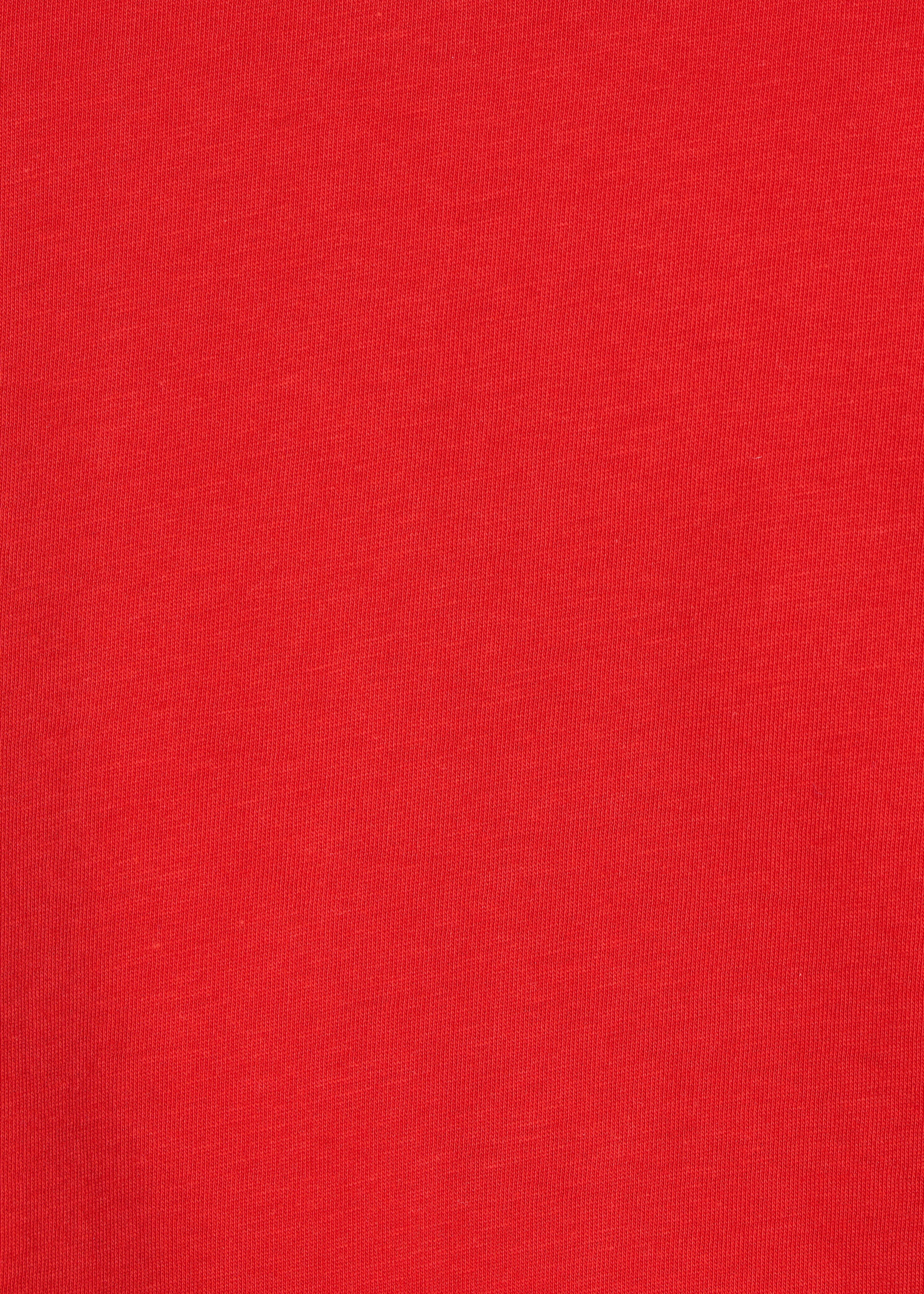 T-shirt rossa maniche corte in cotone biologico