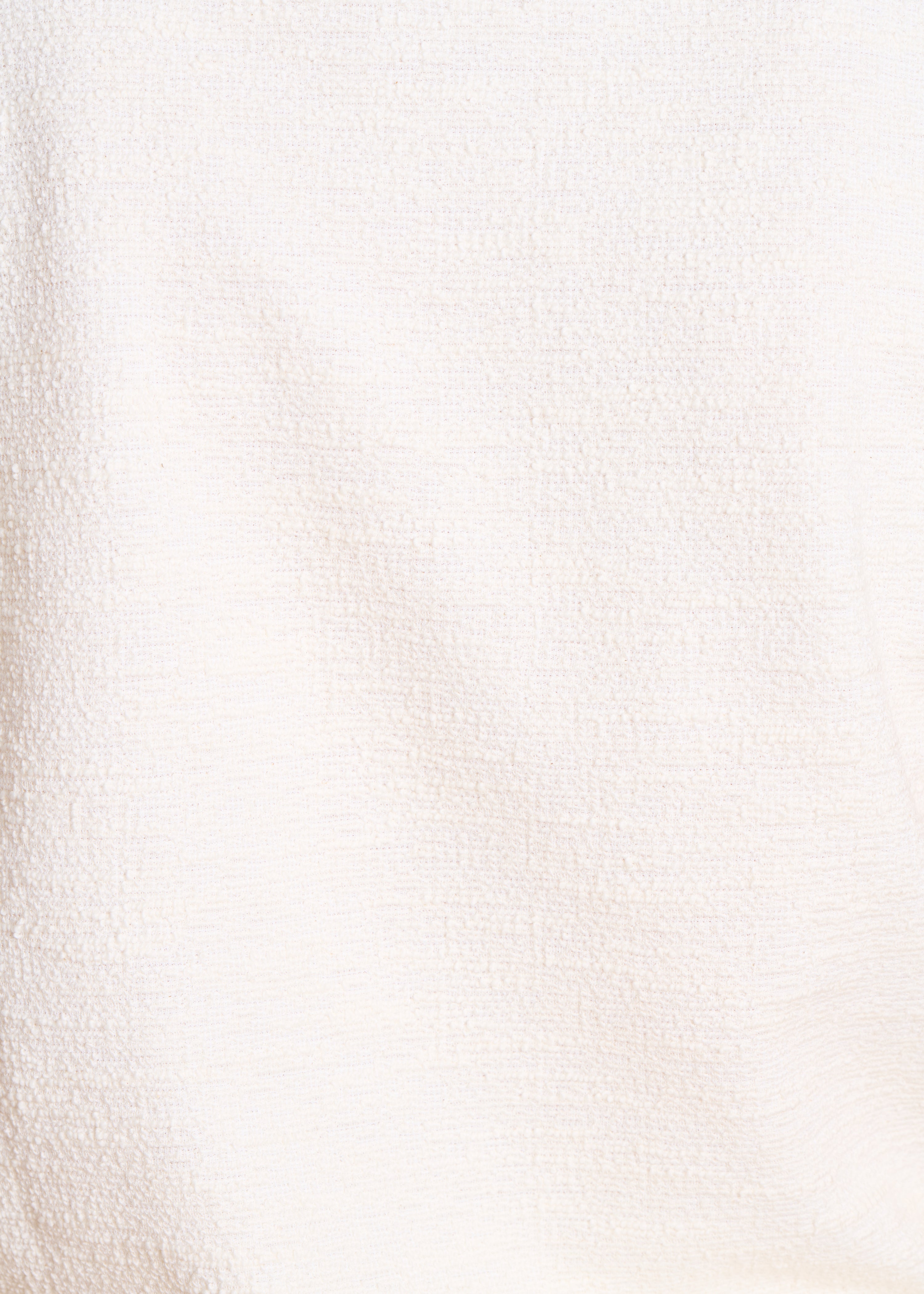 T-shirt écru sans manches droit et ample