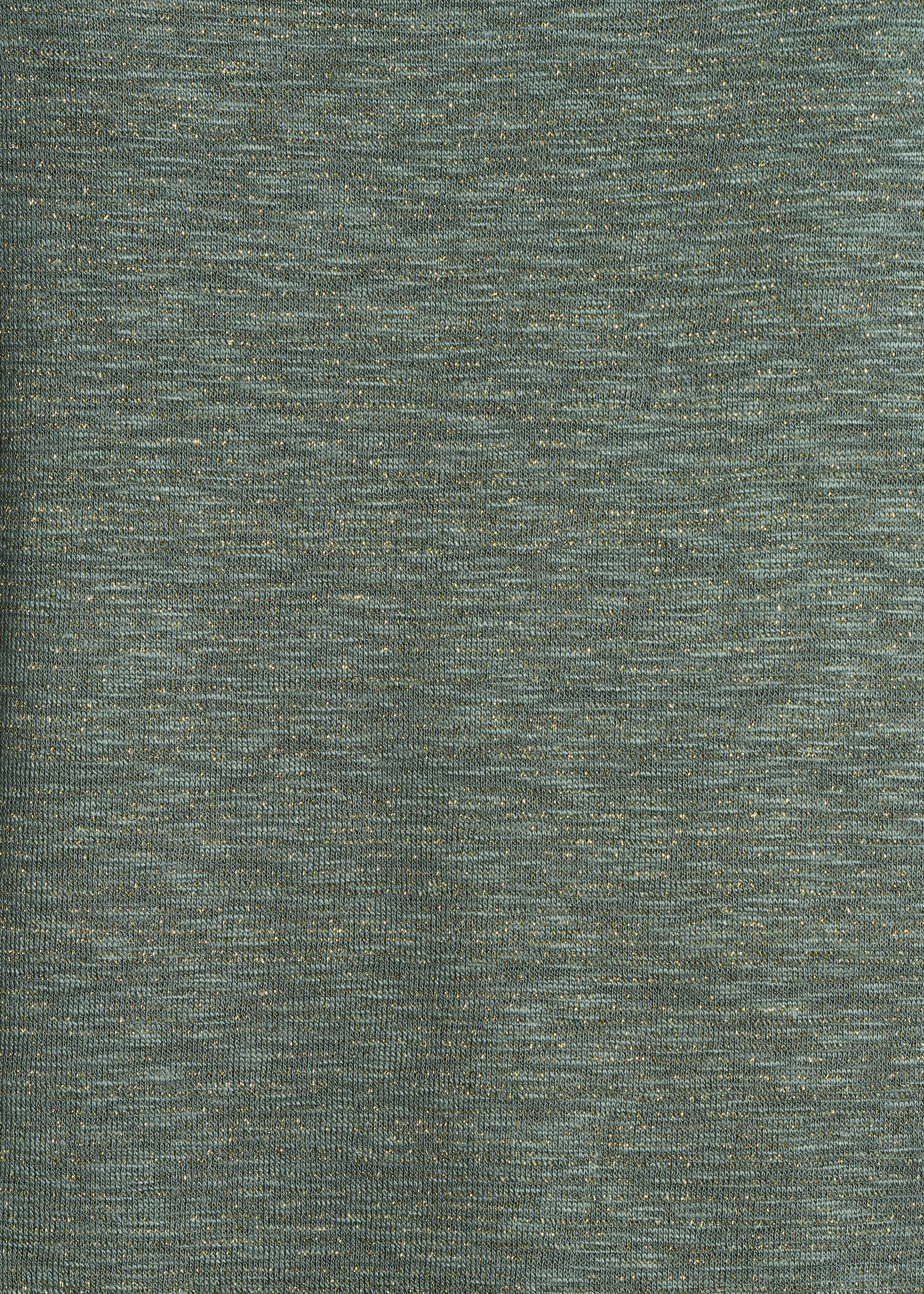 Iridescent khaki sleeveless jersey T-shirt