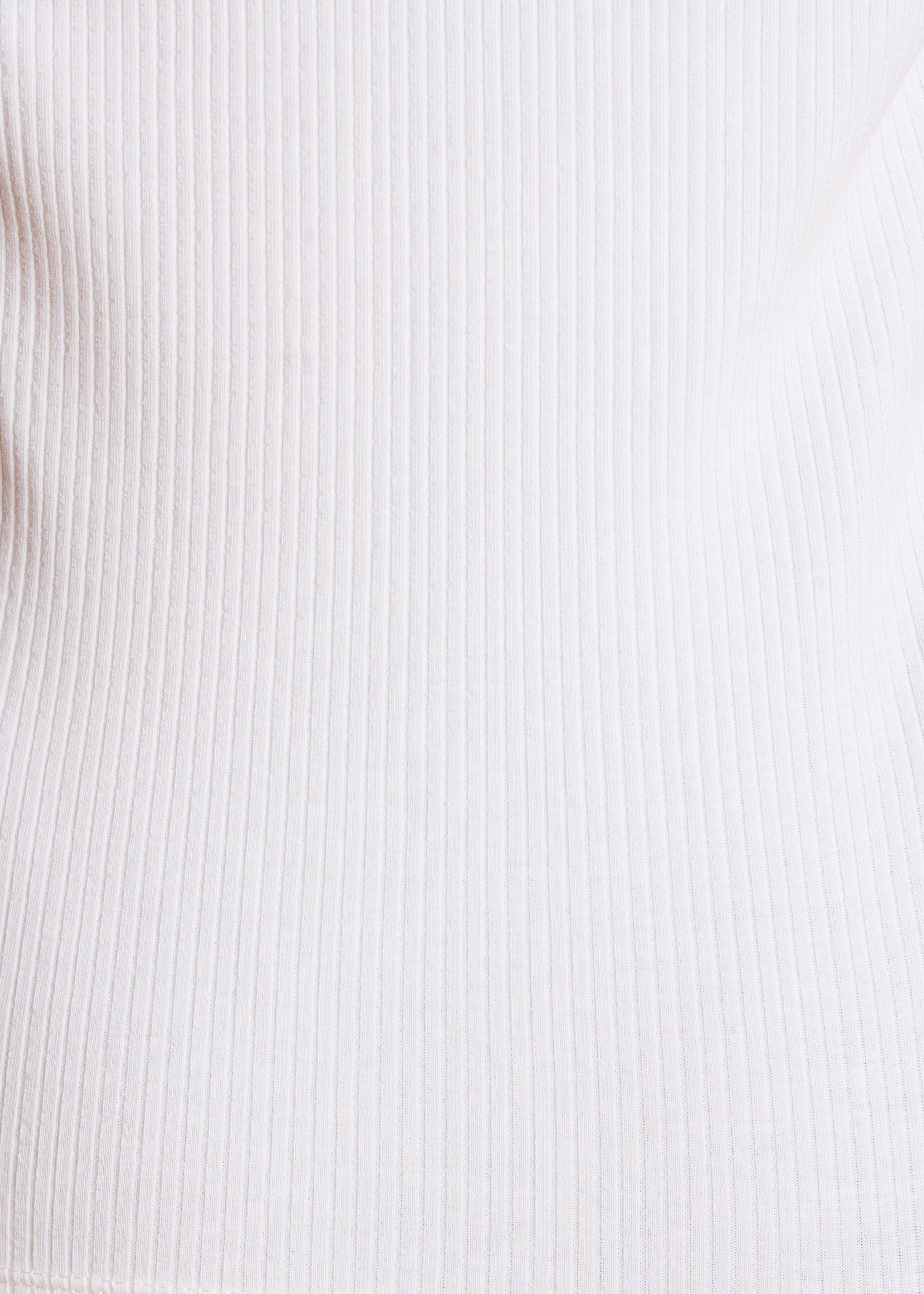 T-shirt bianco incrociata maniche corte