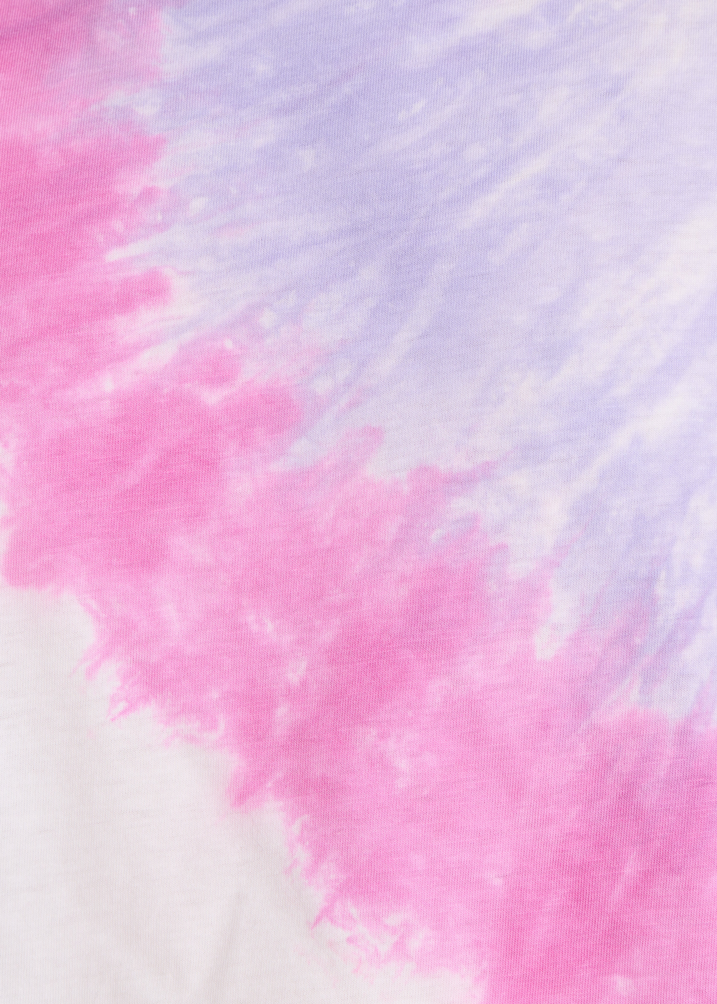 T-shirt van katoen in recht model fuchsia roze