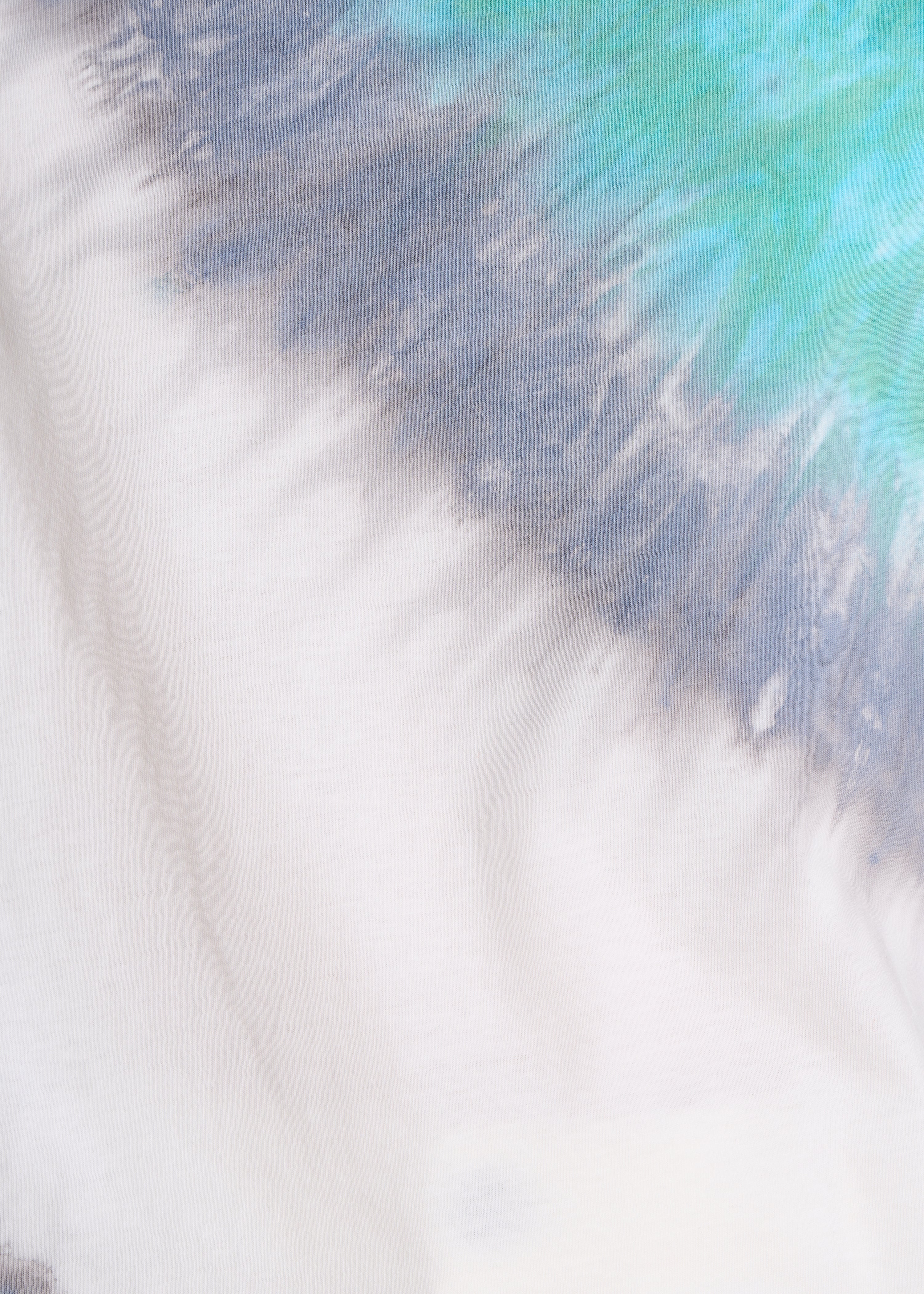 T-shirt van katoen, rechte snit, blauw