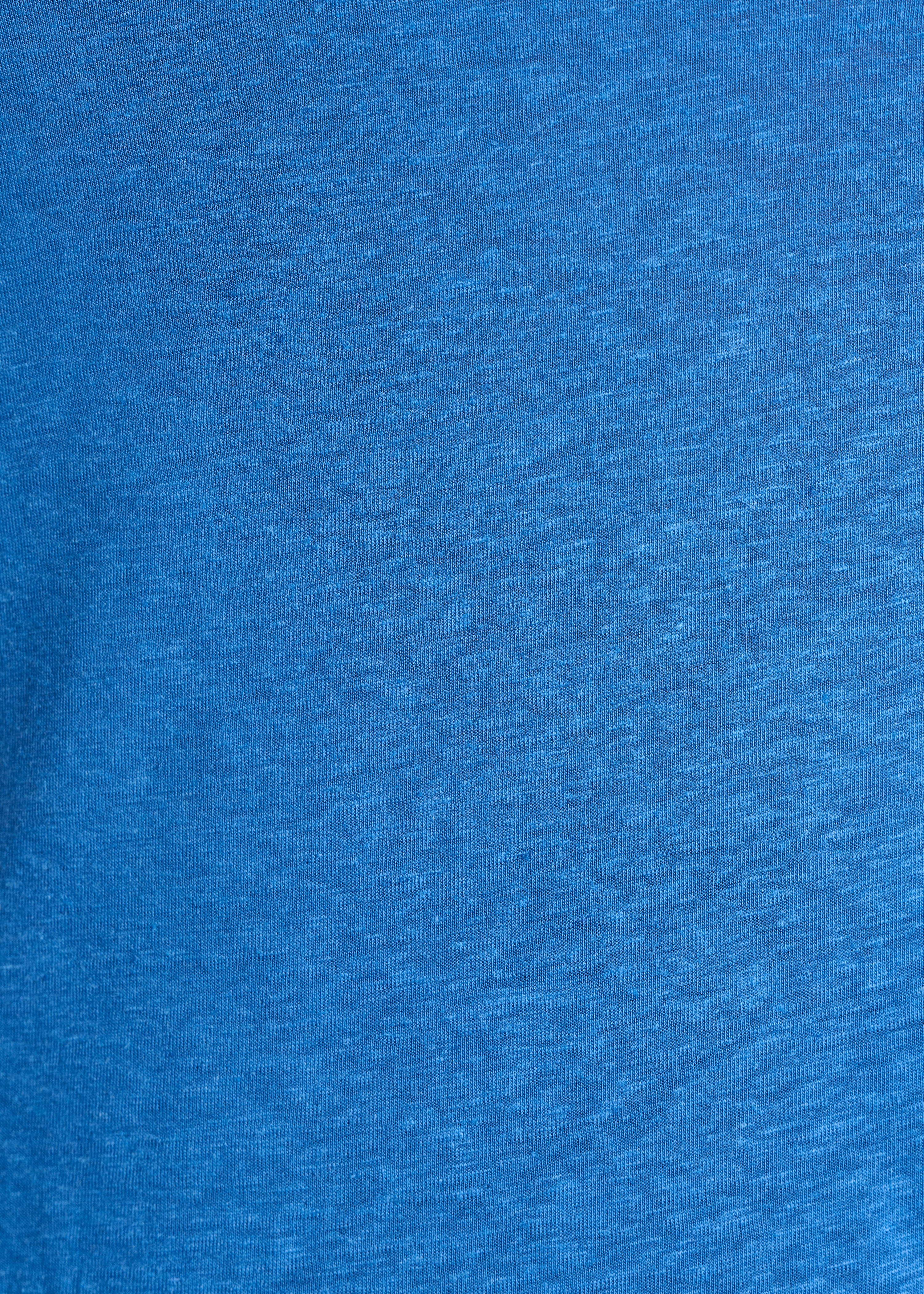 Blue linen jersey tank top