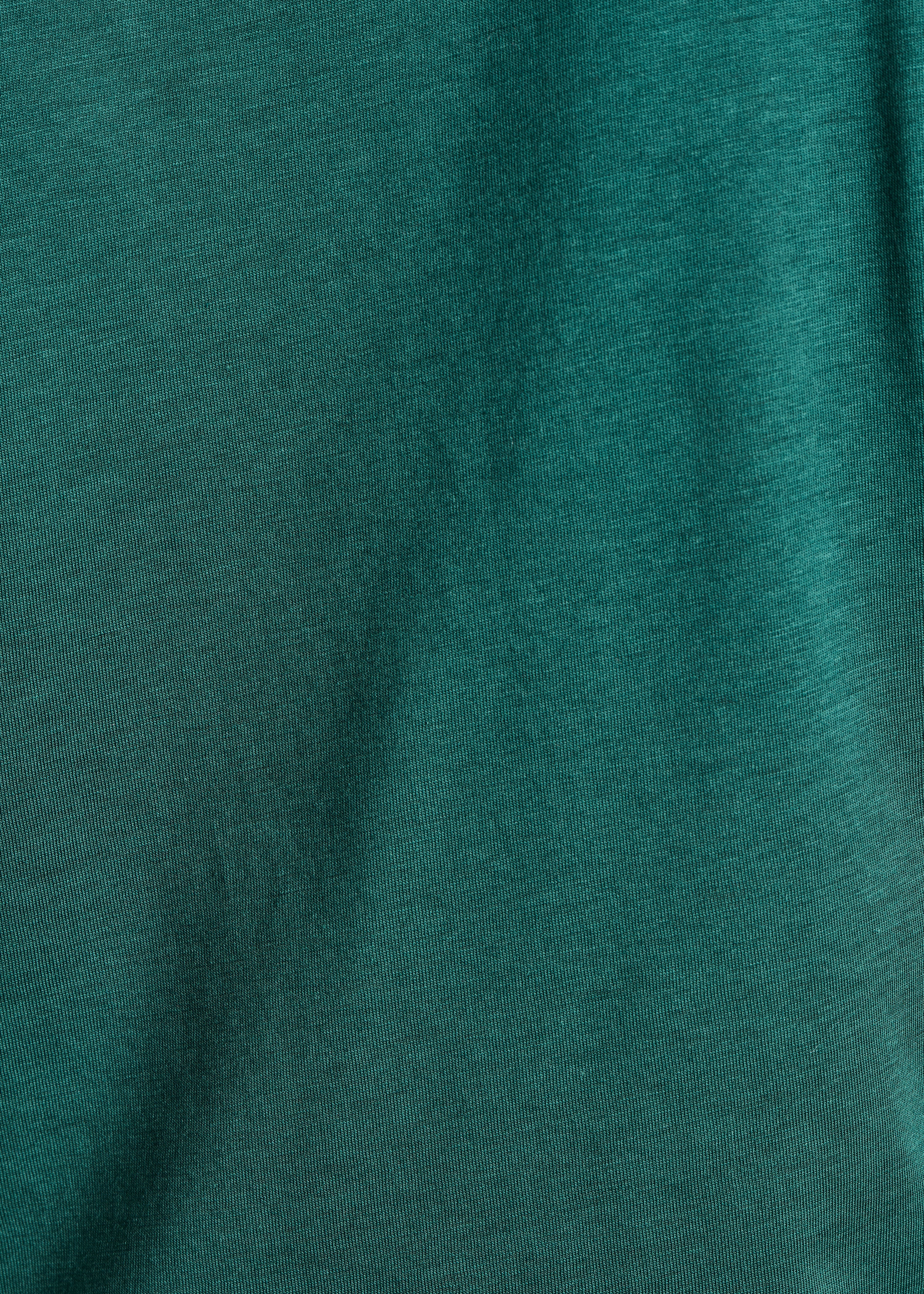 T-shirt fluide bleu pétrole en lyocell et coton