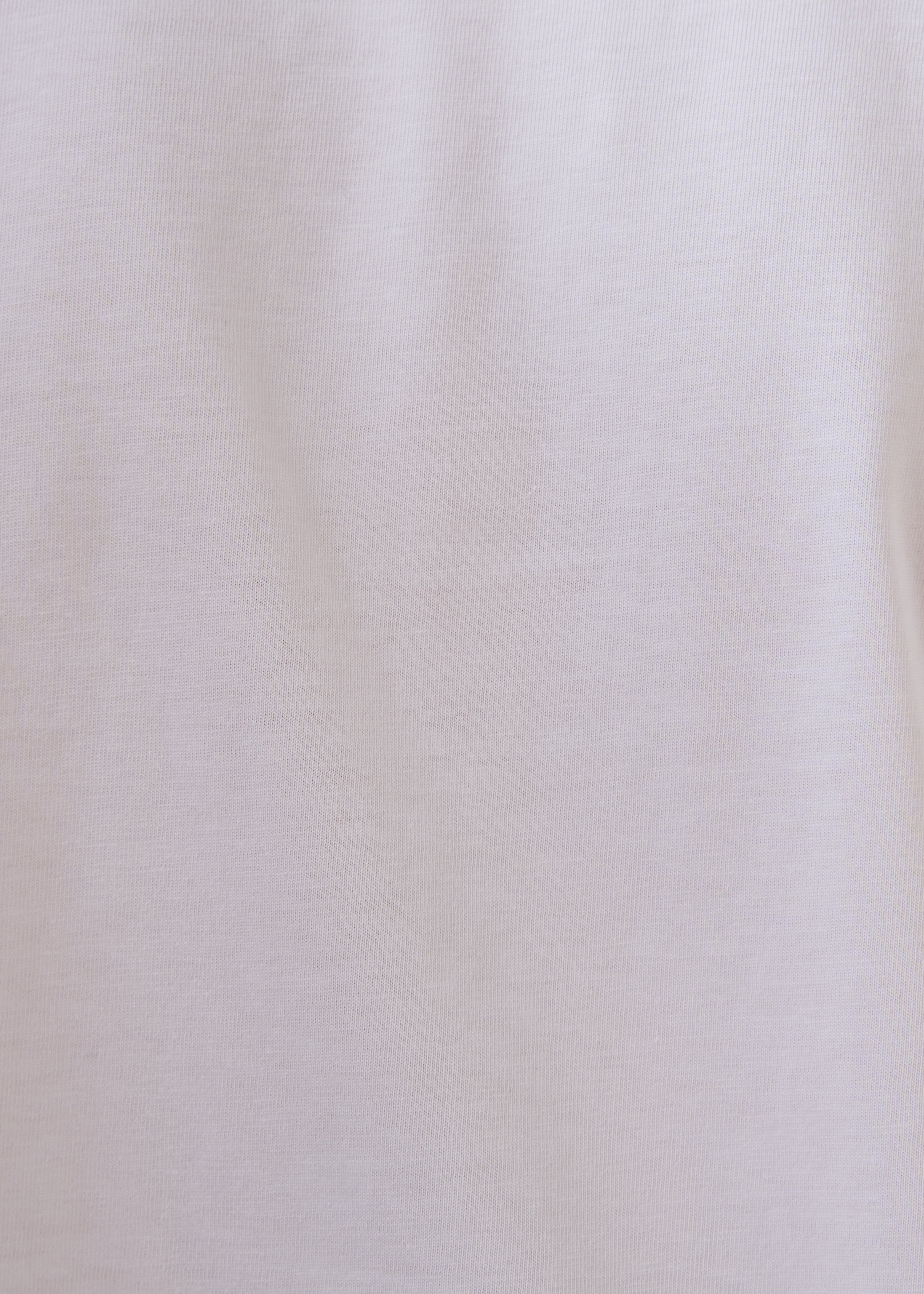T-shirt branco de manga curta em algodão biológico