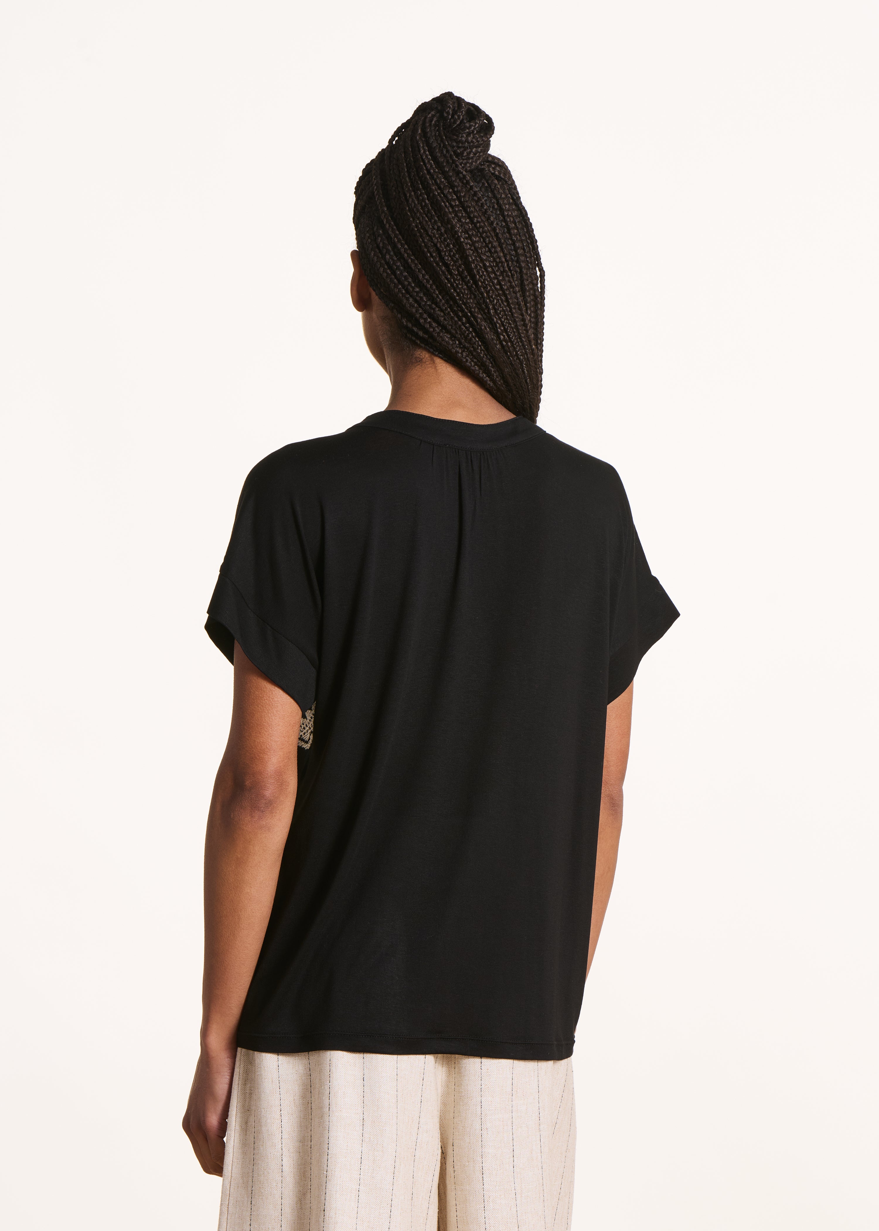 Oversize T-Shirt in schwarz und weiß
