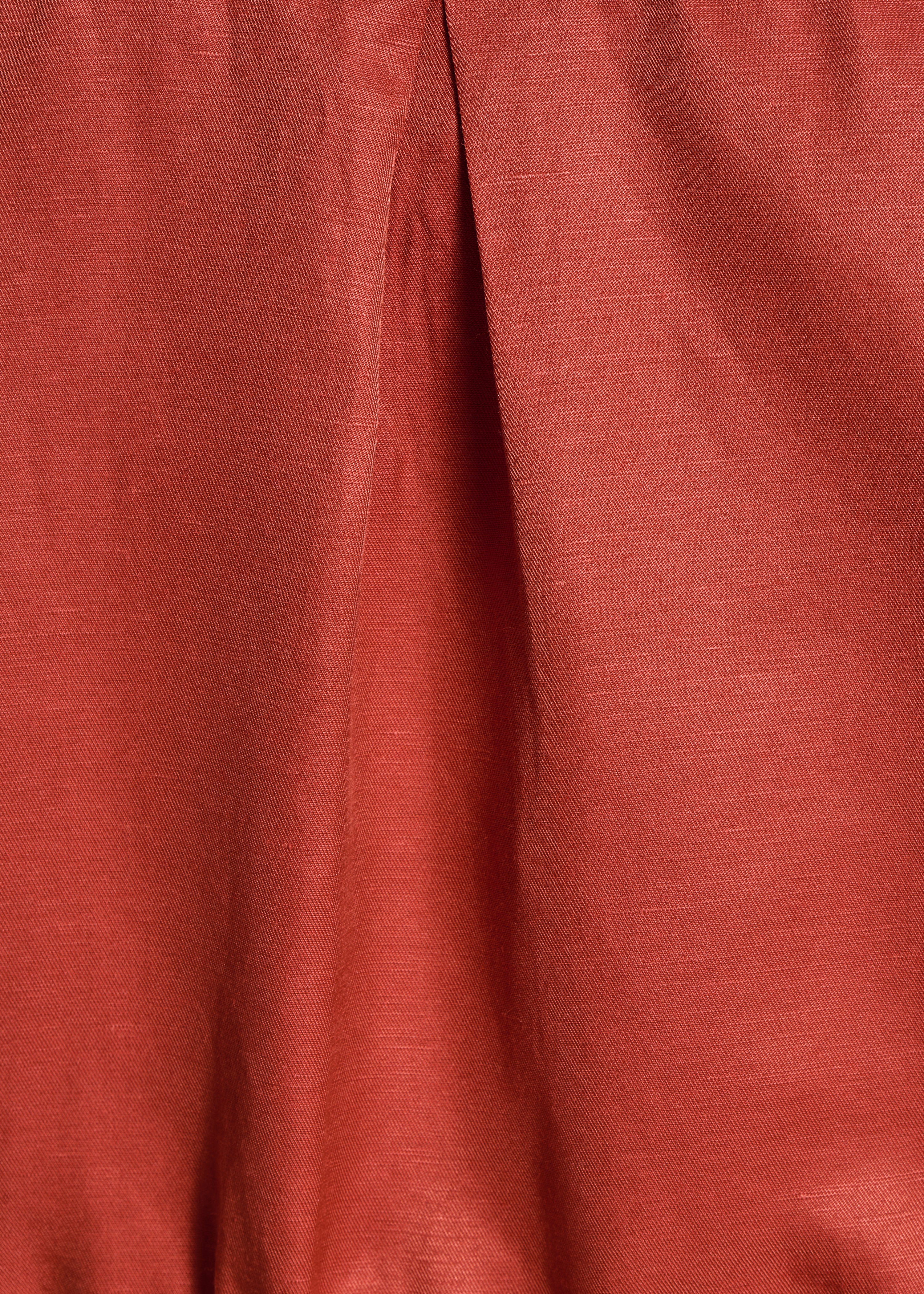 Weit geschnittener Bomberblouson aus ziegelrotem Stoff