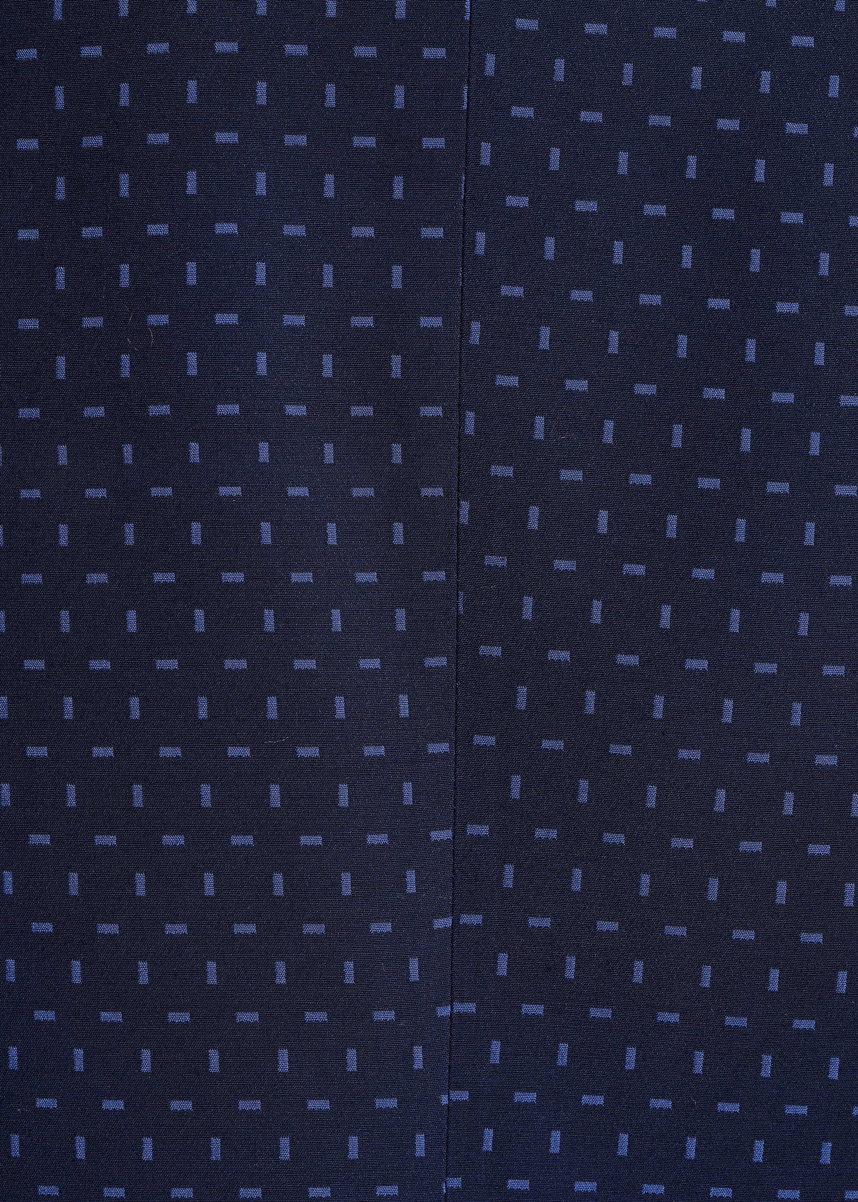 Short jacket in blue jacquard