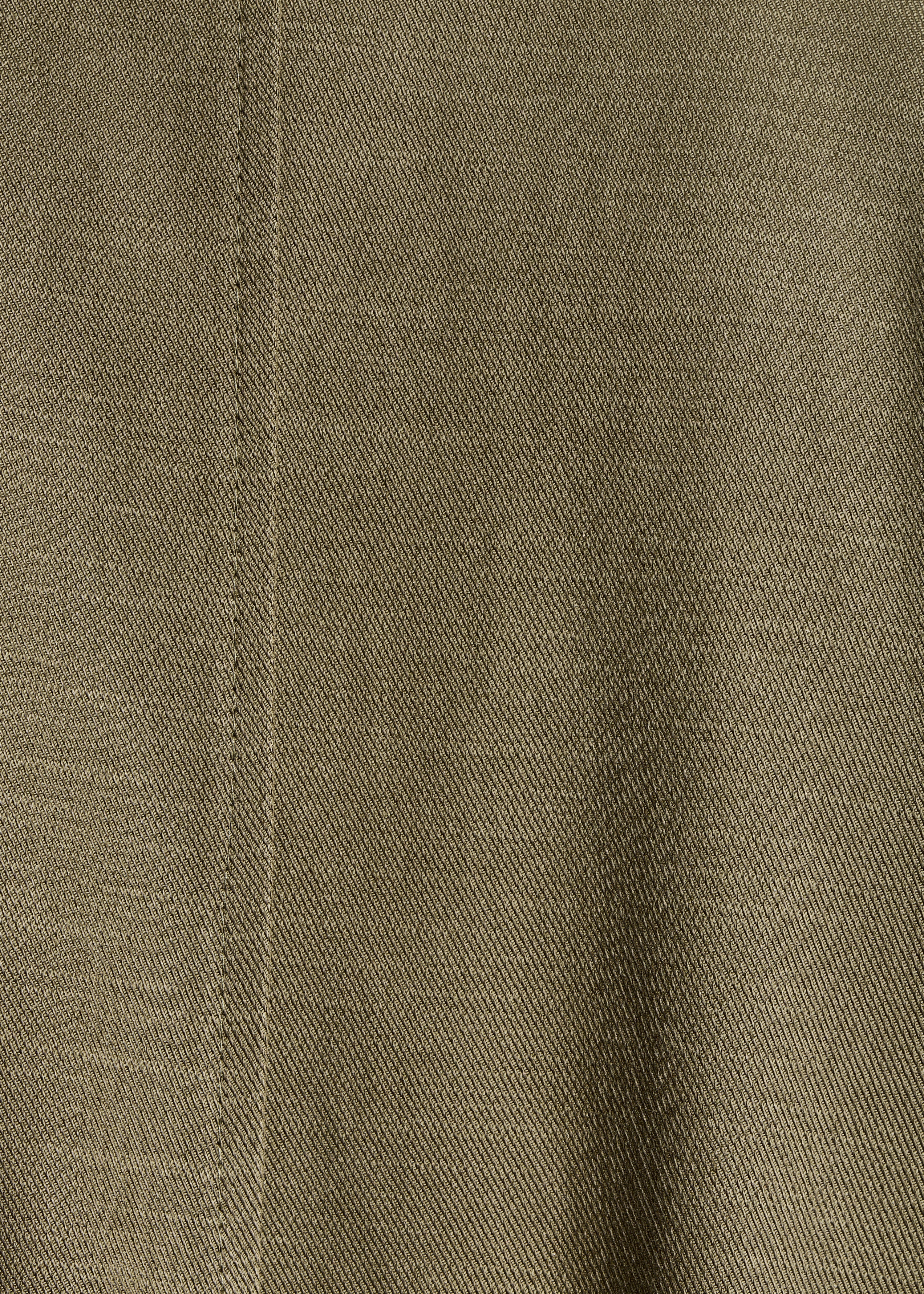 Blouson zippé kaki col chemise