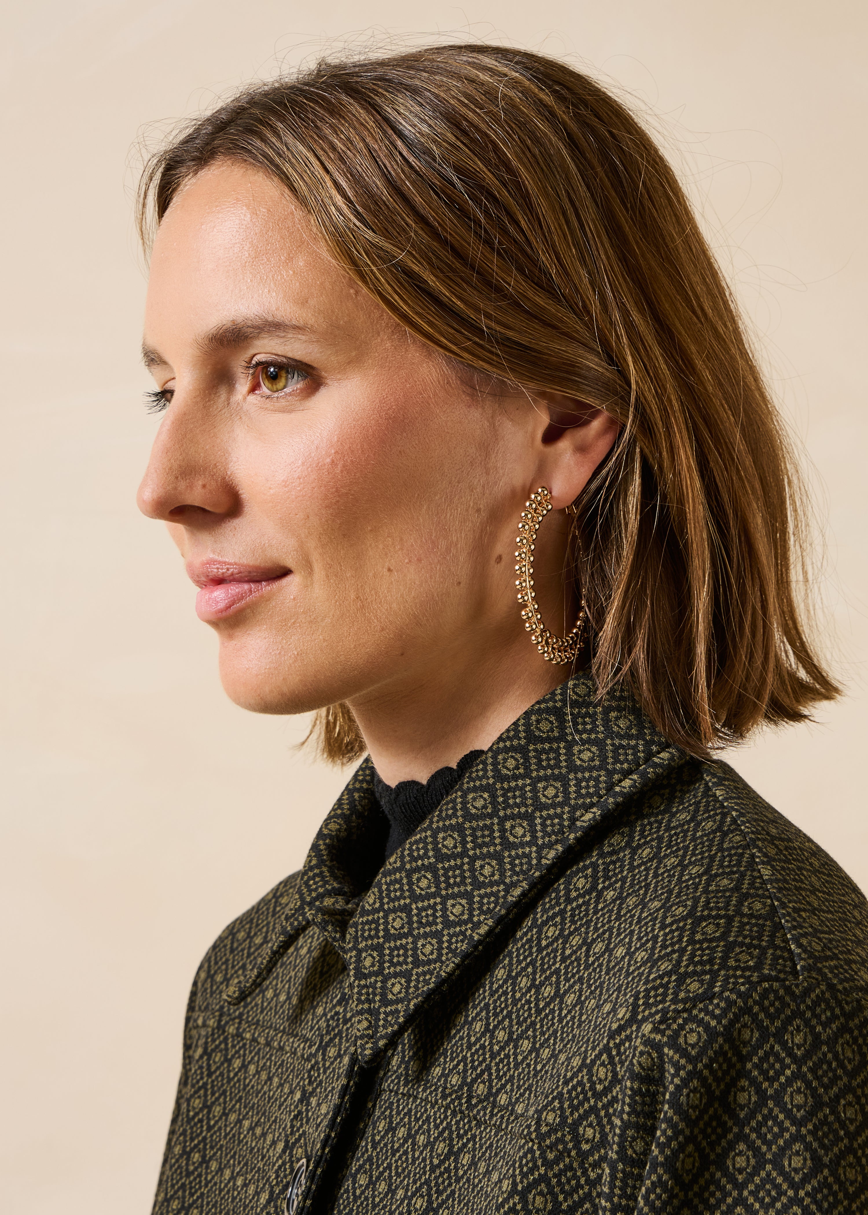Golden Hoop Earrings