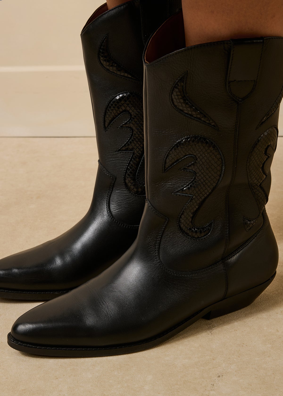 Schwarze Stiefeletten - Grezon