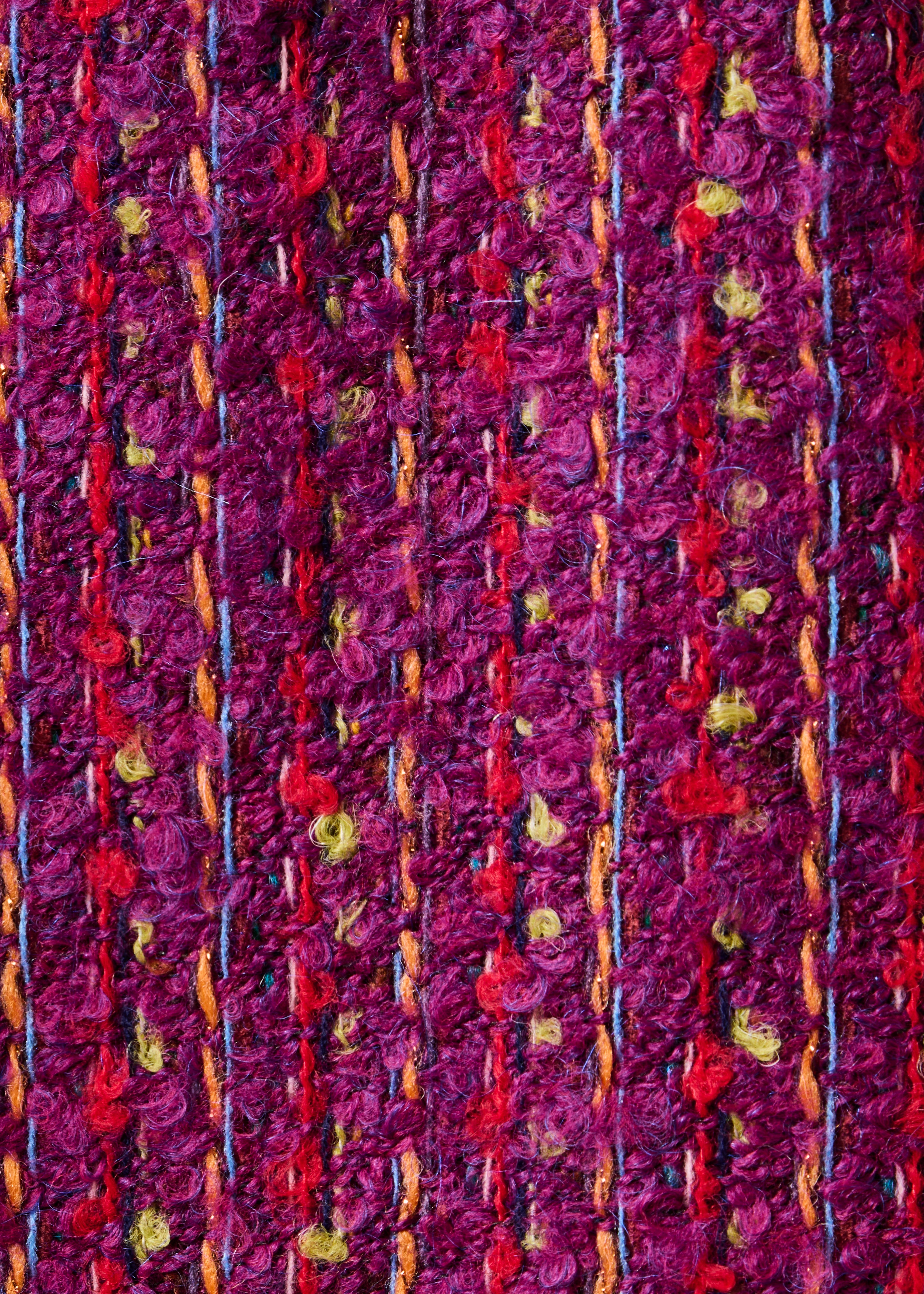 Purple color block scarf