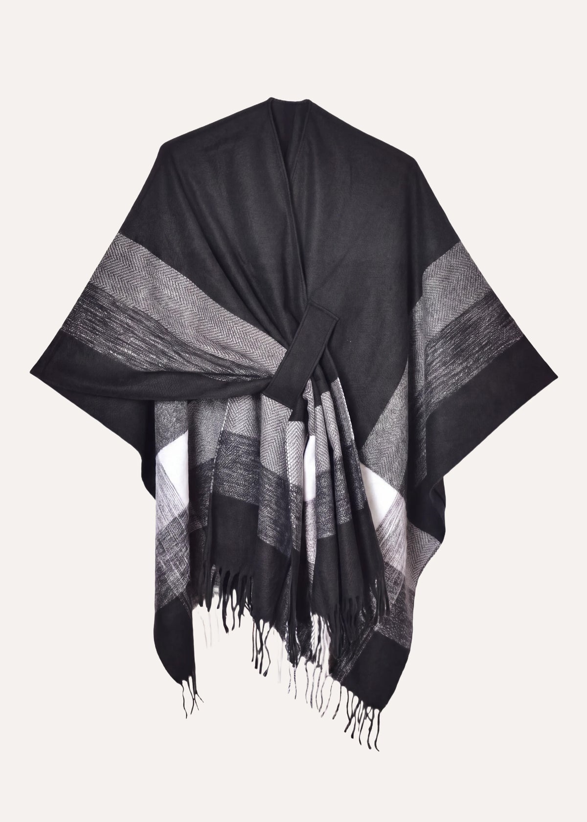 Schwarzer Poncho - Gropan