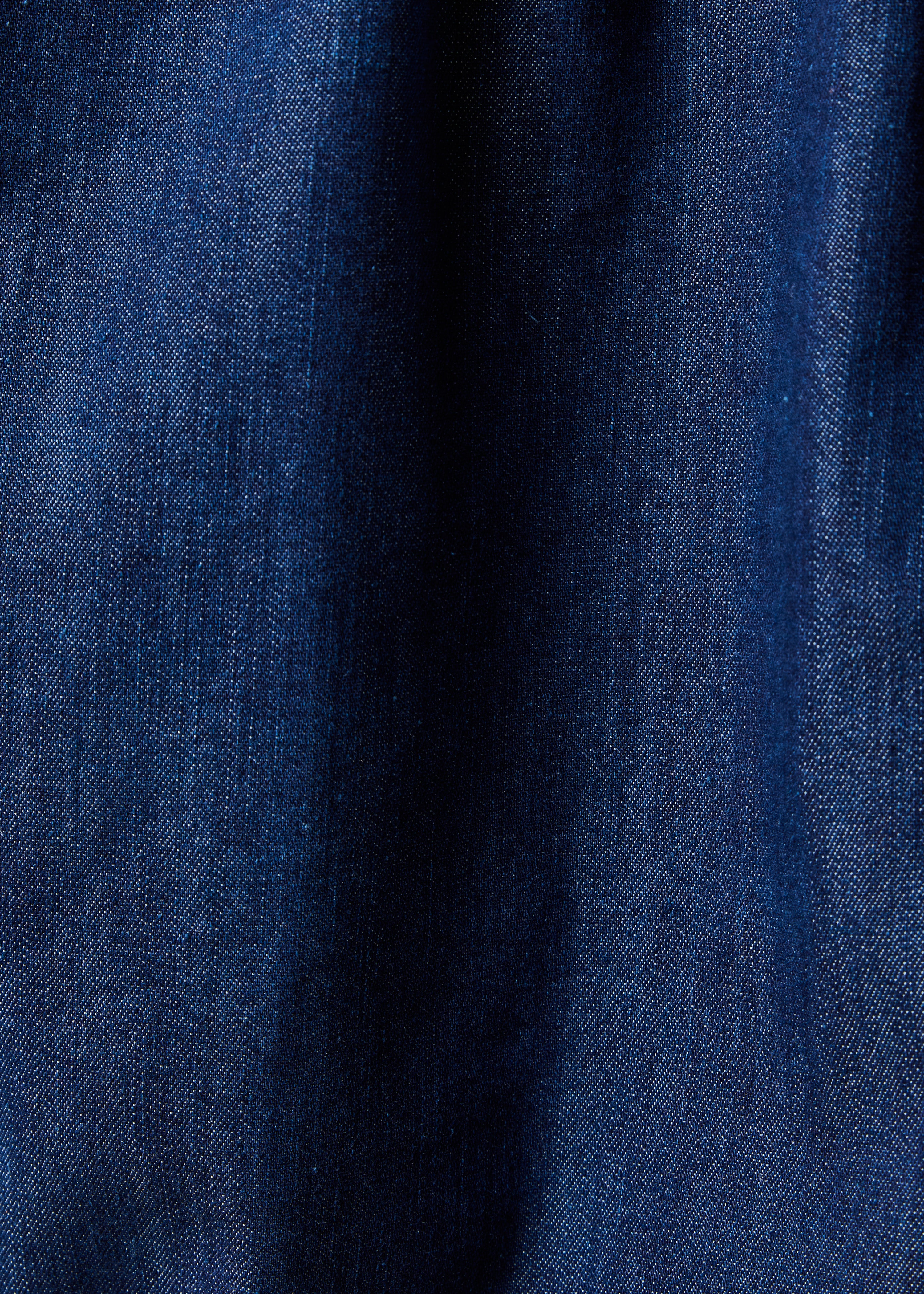 Camicia in denim grezzo a maniche lunghe