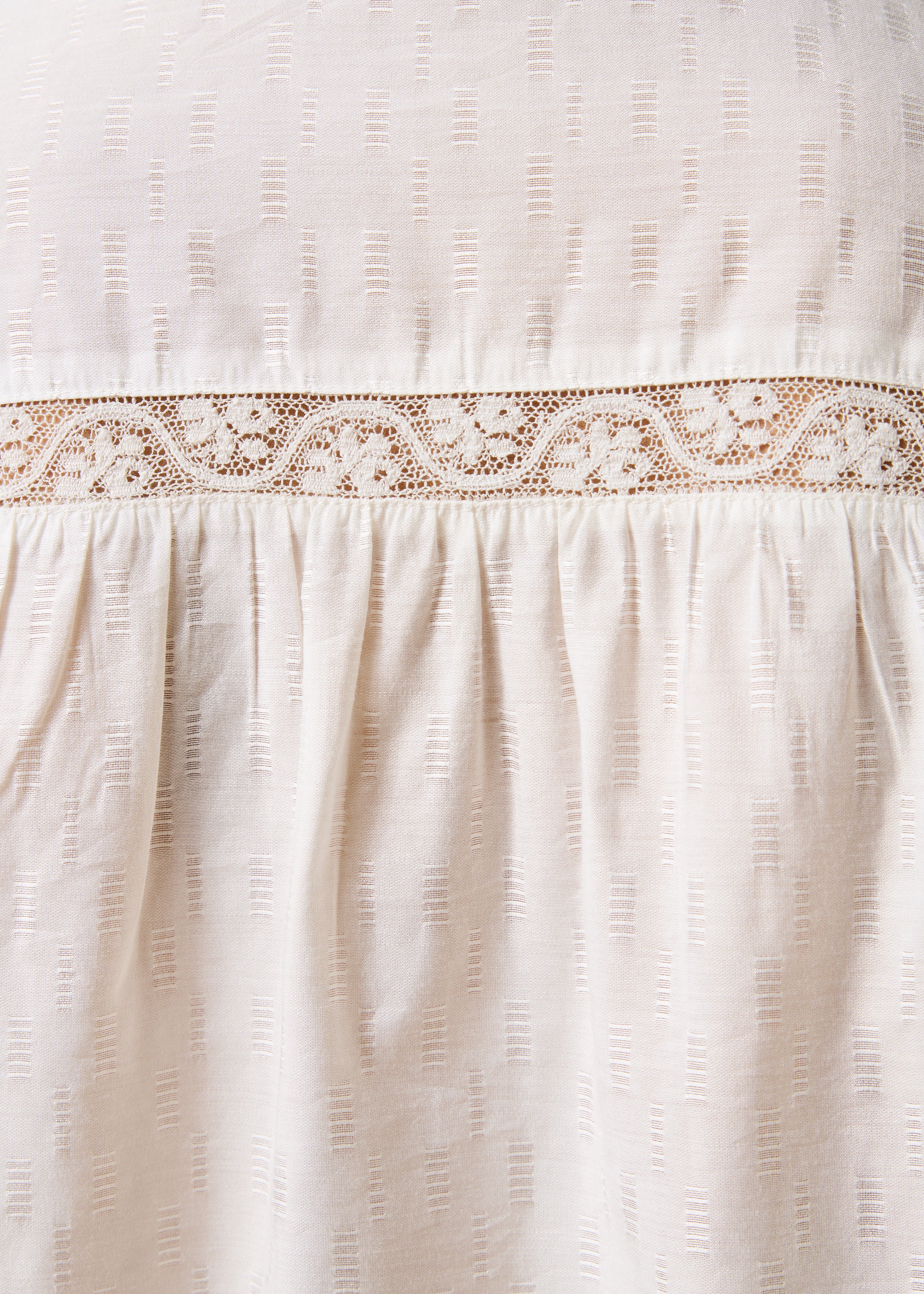 Weißes Jacquard-Hemd mit langen Ärmeln