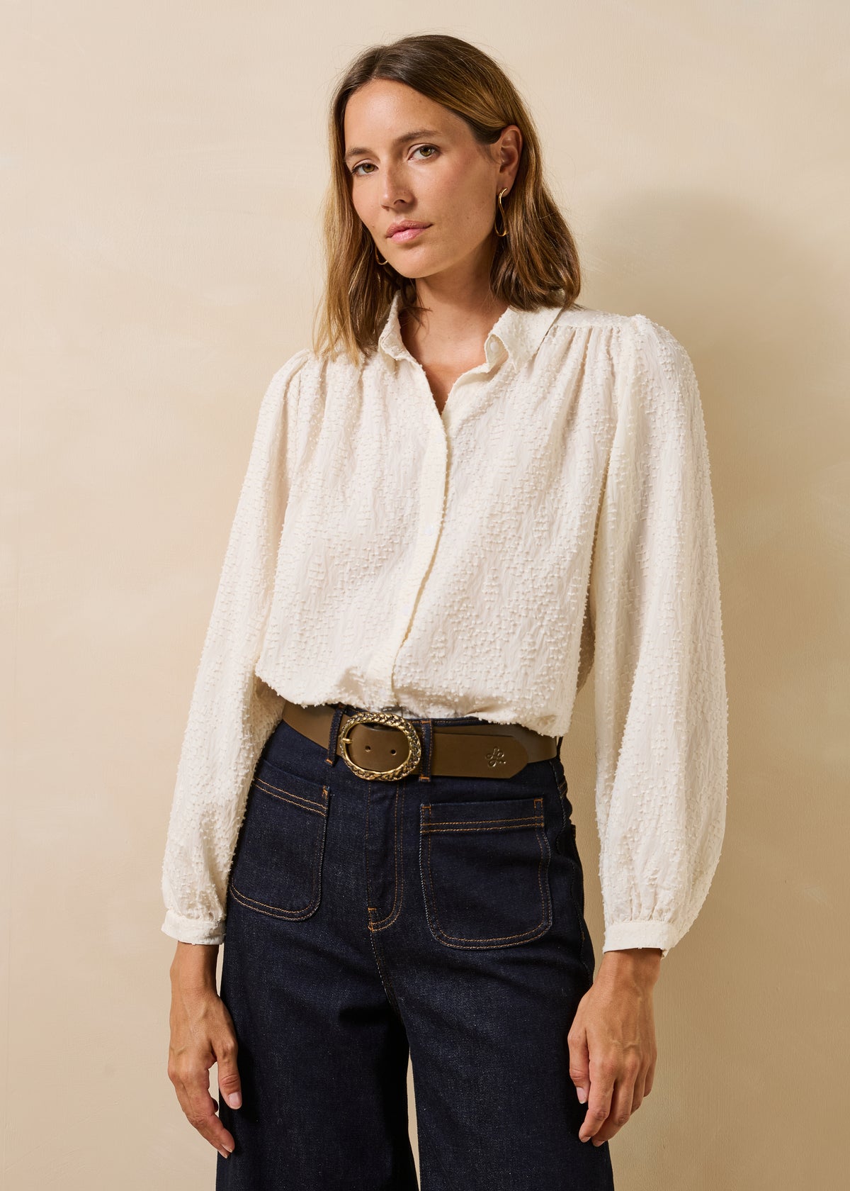 Chemise blanc cassé - Topou