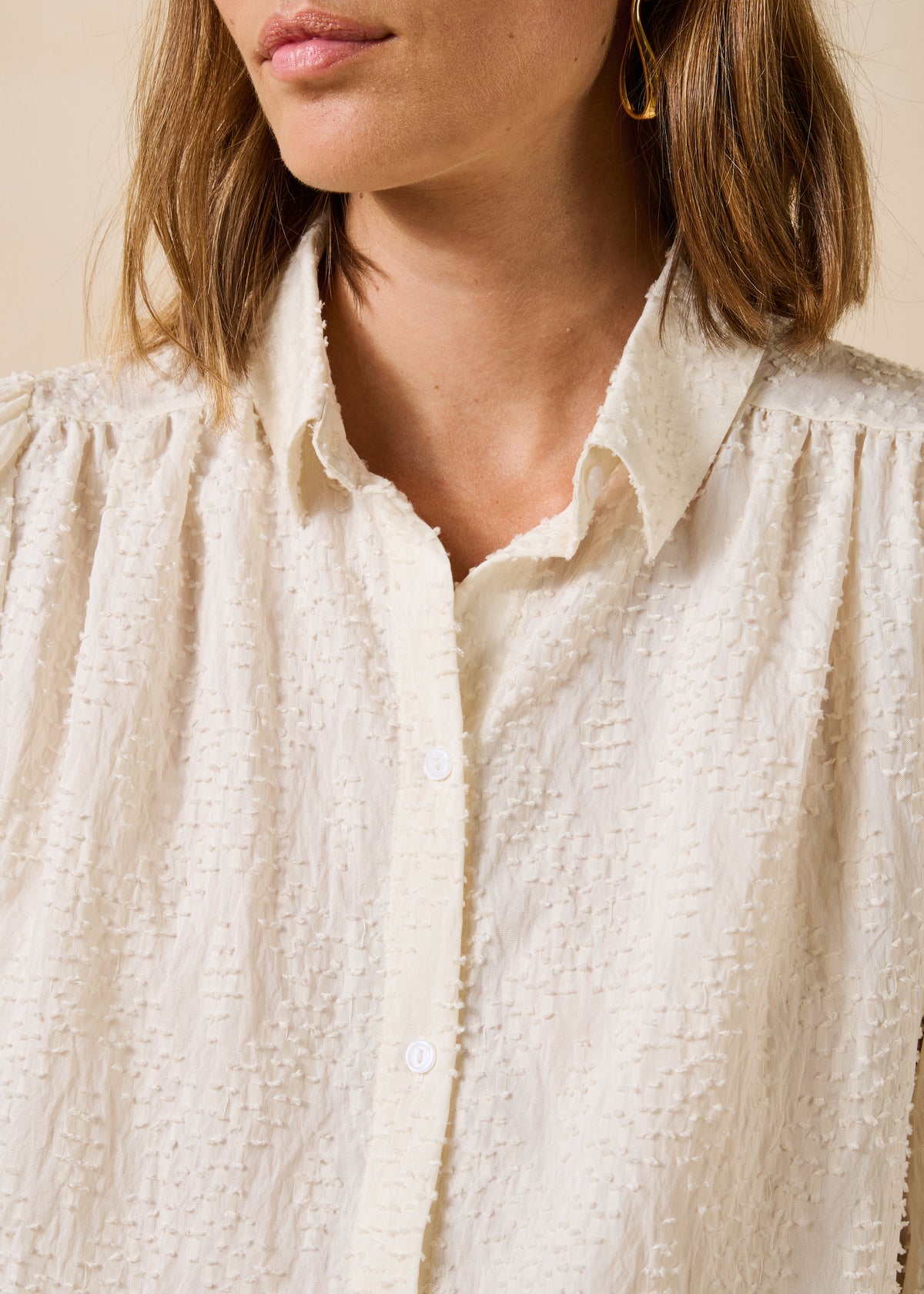 Chemise blanc cassé - Topou