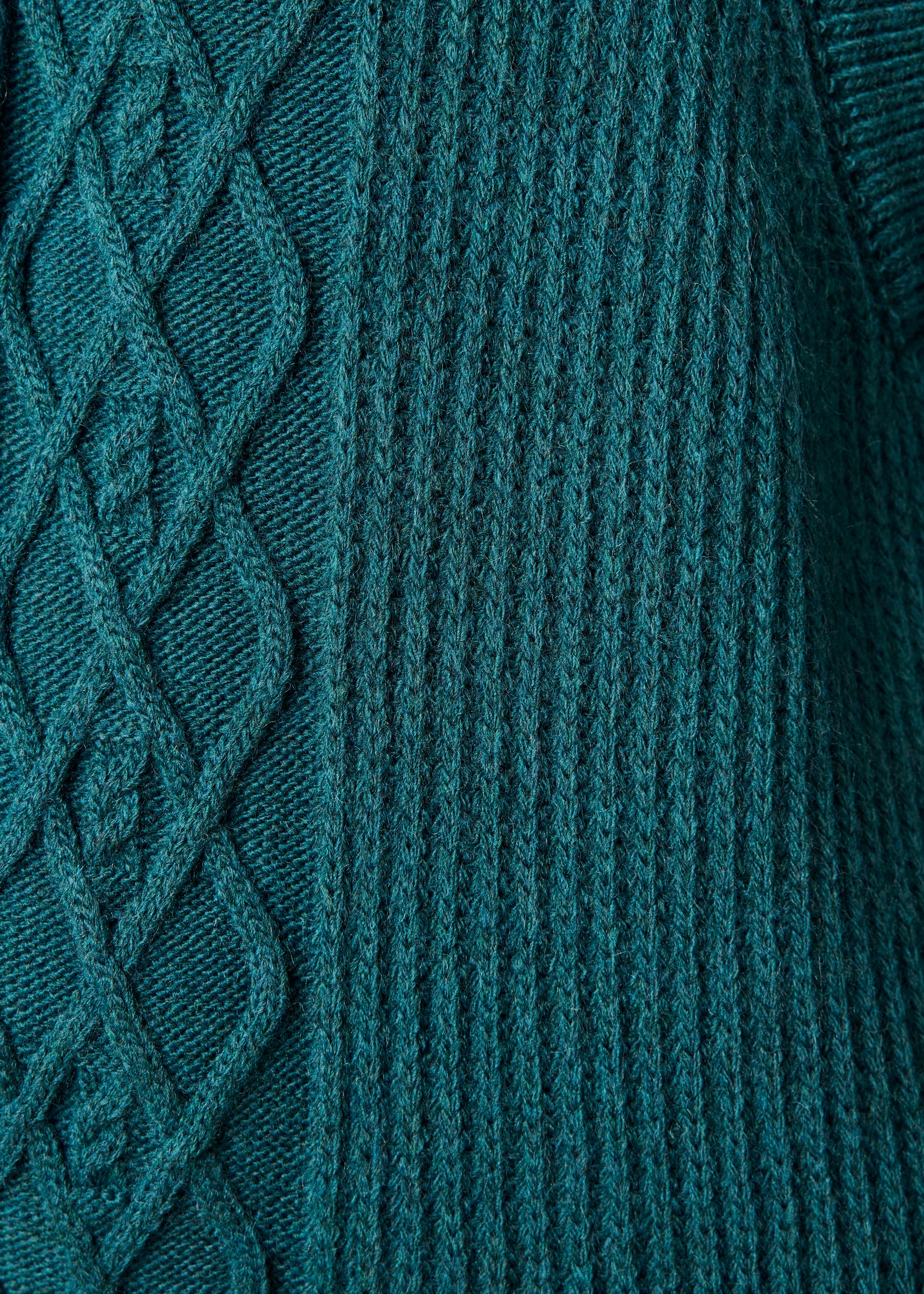 Gilet bleu pétrole sans manches col rond