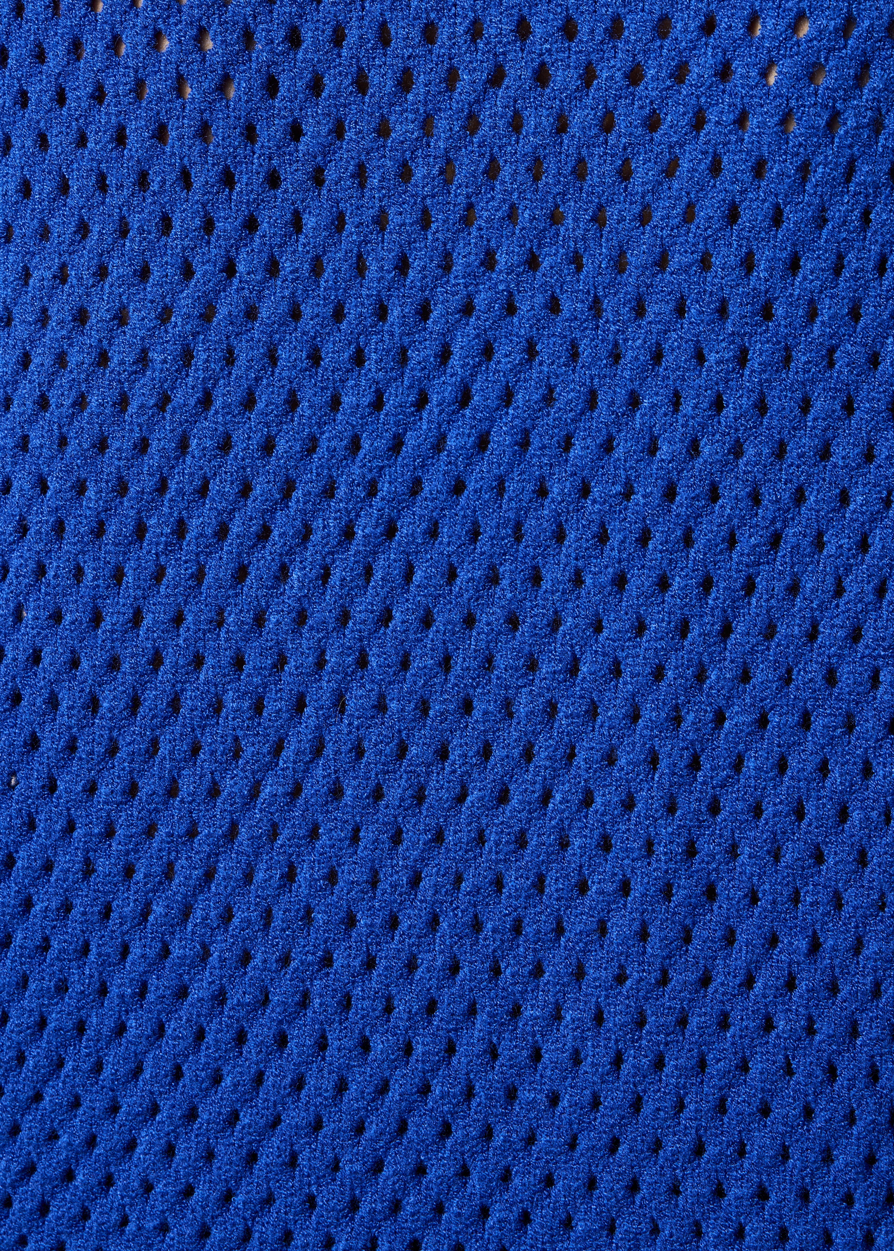 Gilet bleu roi manches courtes col rond