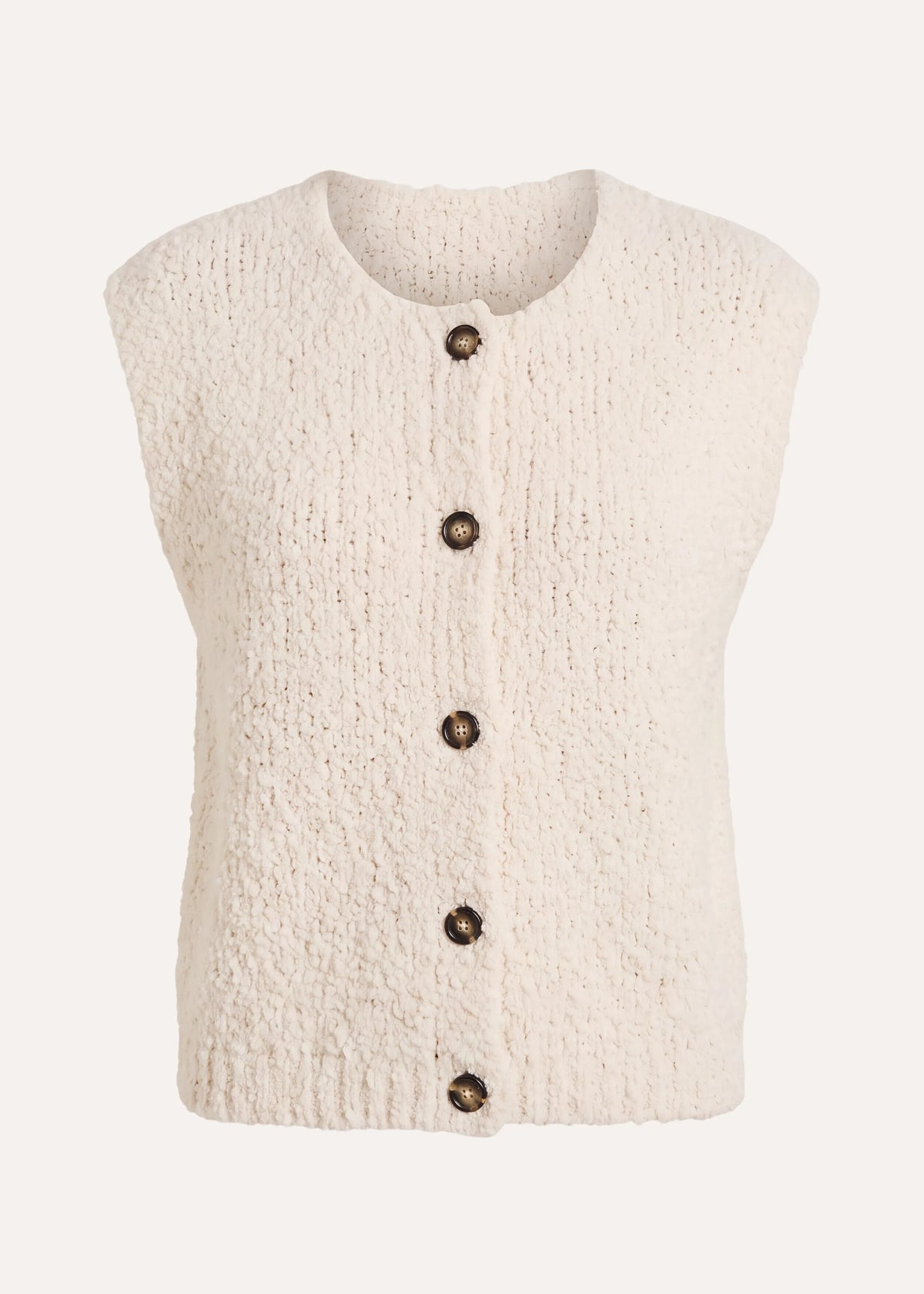 Ecrukleurig gilet - Gostal