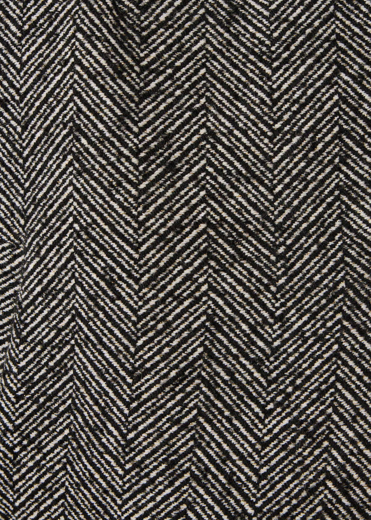Manteau court noir ample à chevrons écharpe amovible