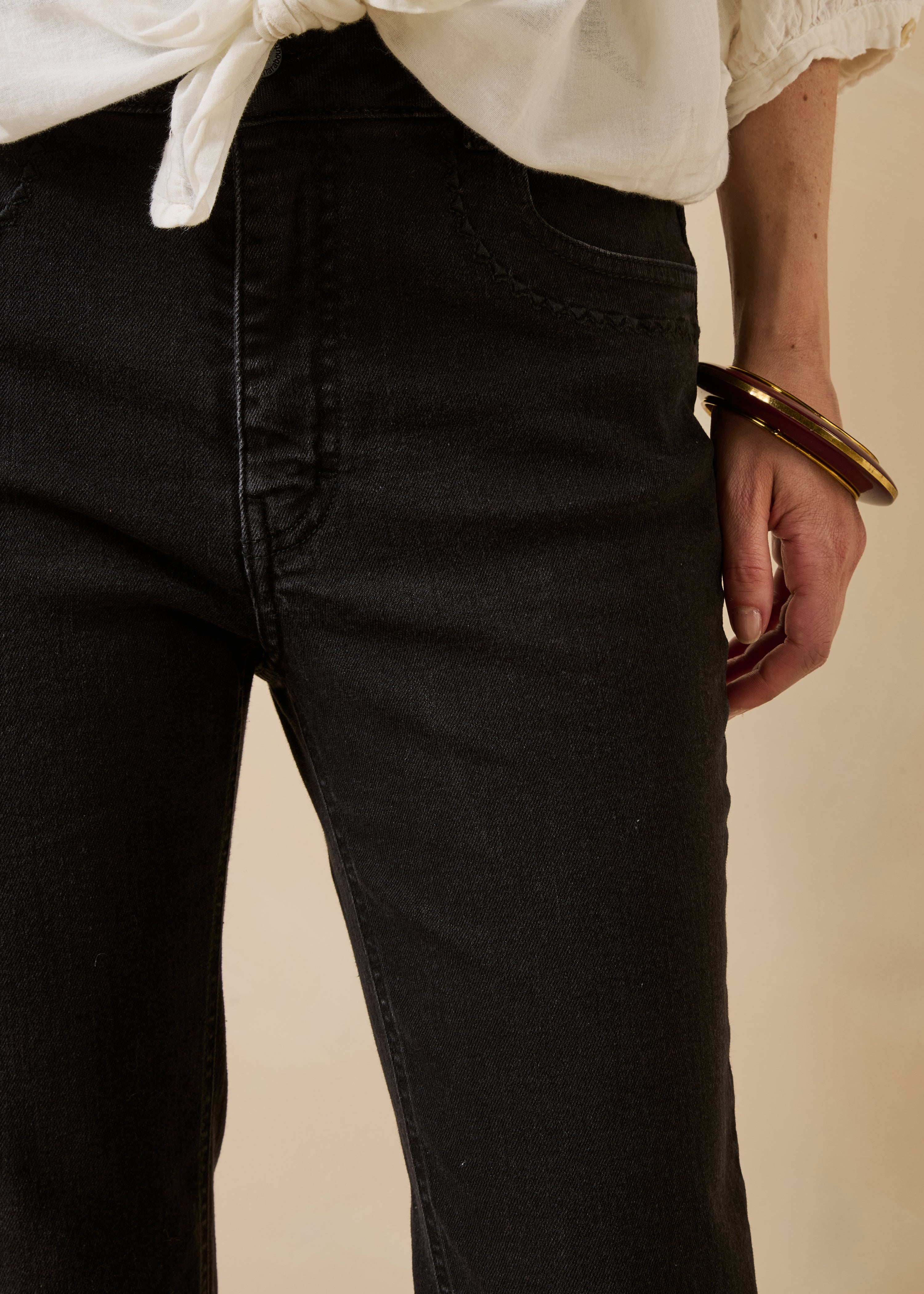 Slim fit zwarte jeans van biologisch katoen