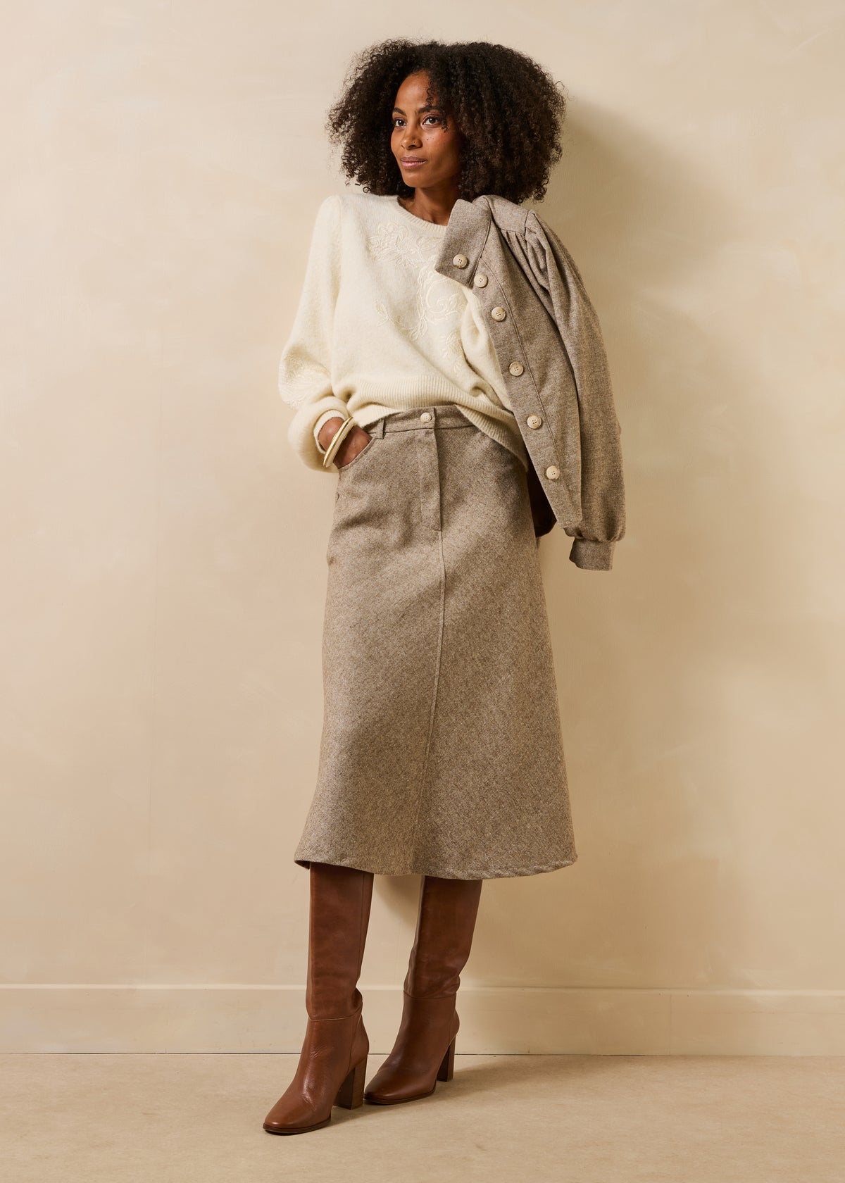 Gonna beige - Galade
