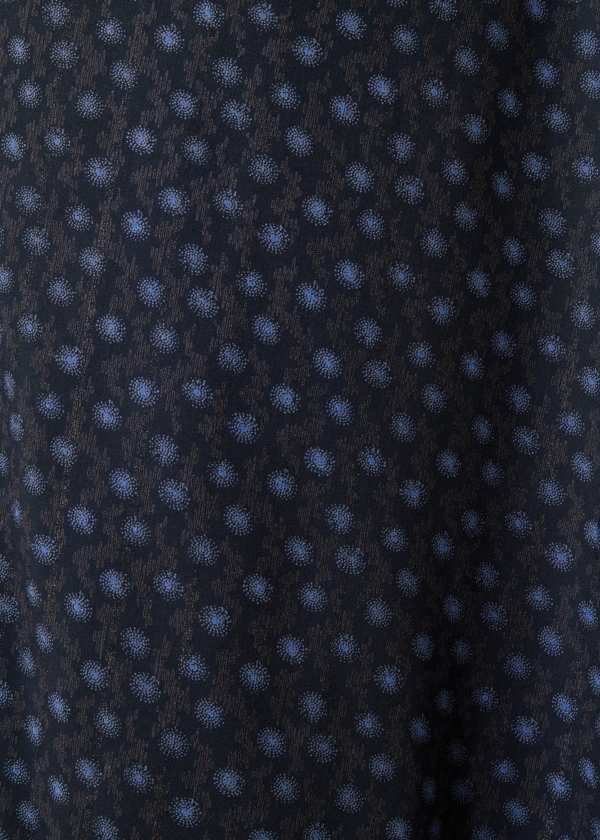 Falda midi trapecio azul asimétrica con estampado