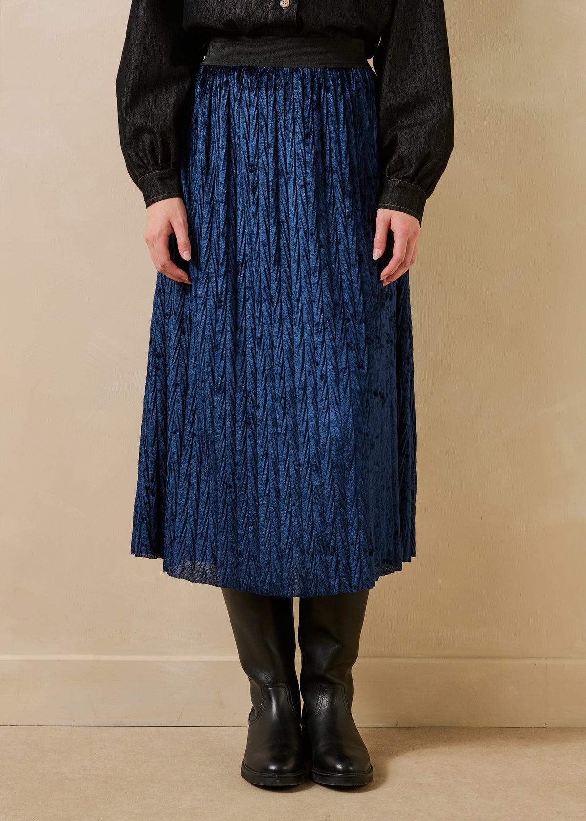 Jupe bleu marine - Gokrel