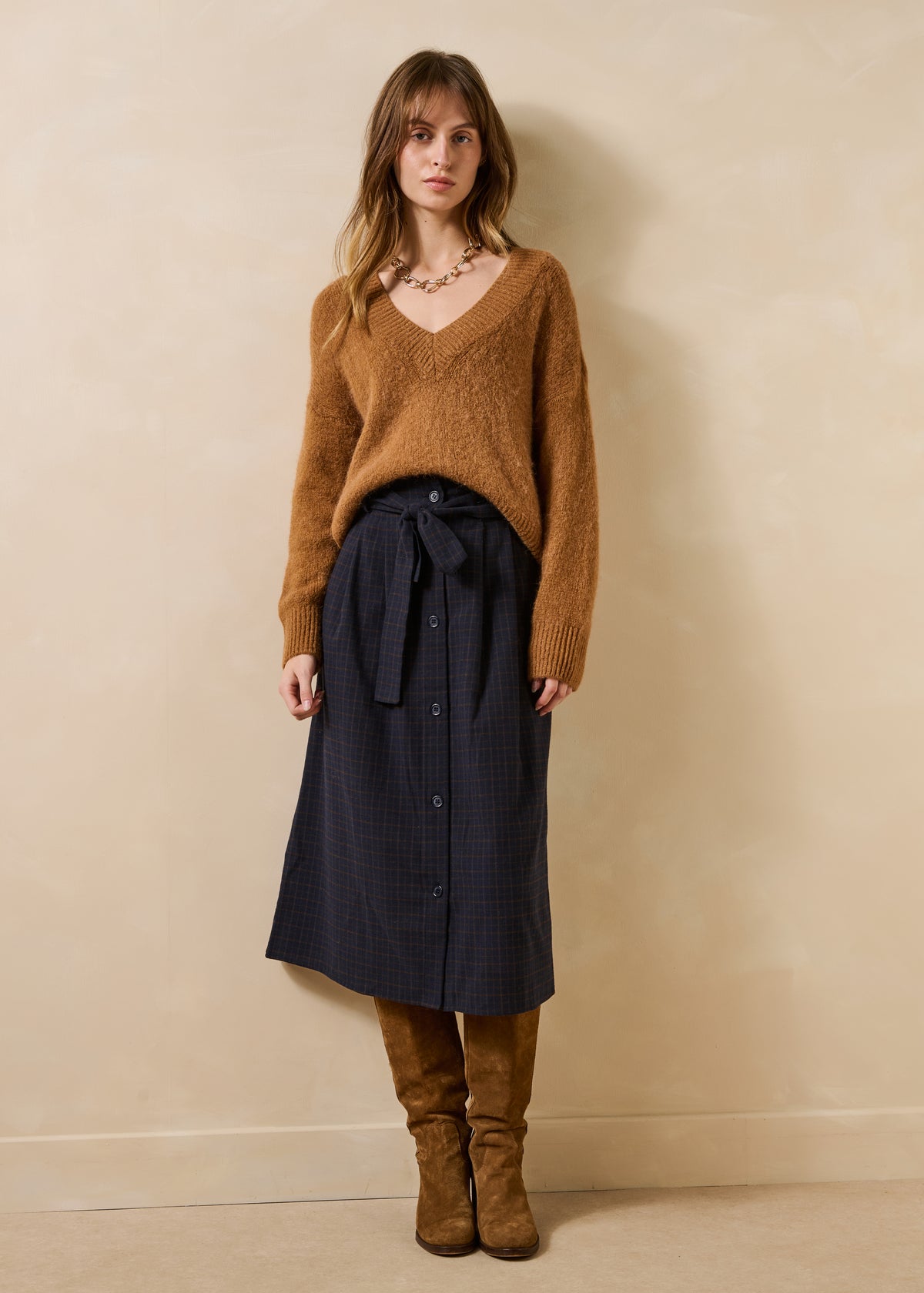 Rok in marineblauw - Rineta