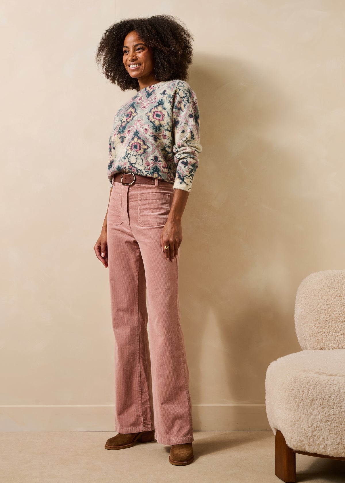 Pantaloni rosa pallido - Ekou