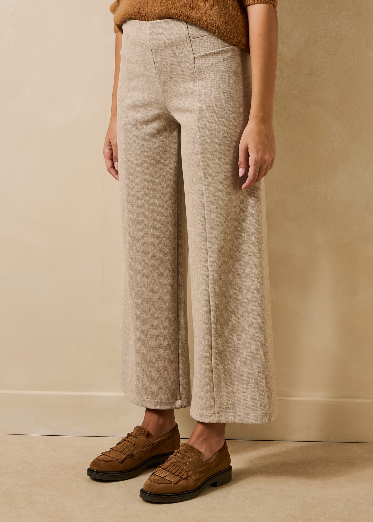 Ecru trousers - Emiora