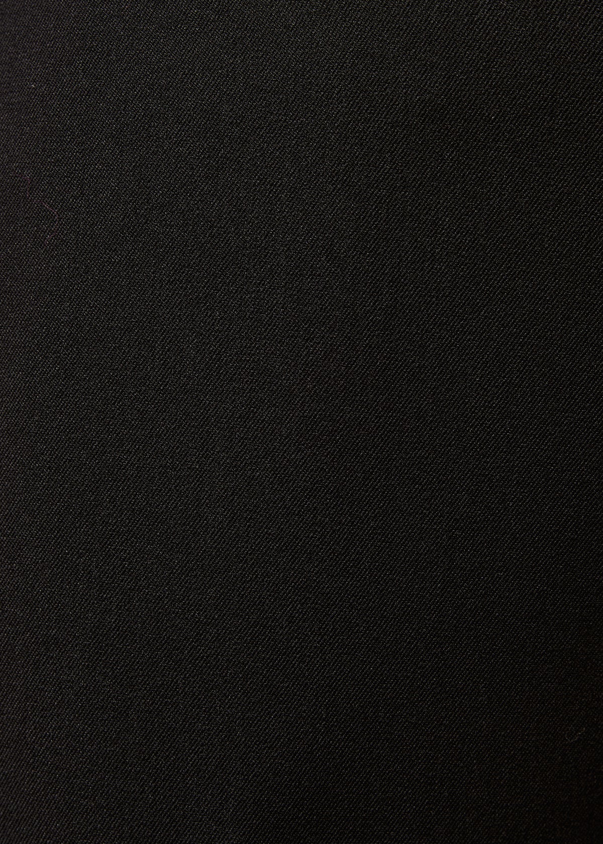 Zwarte cropped rechte broek met omslag