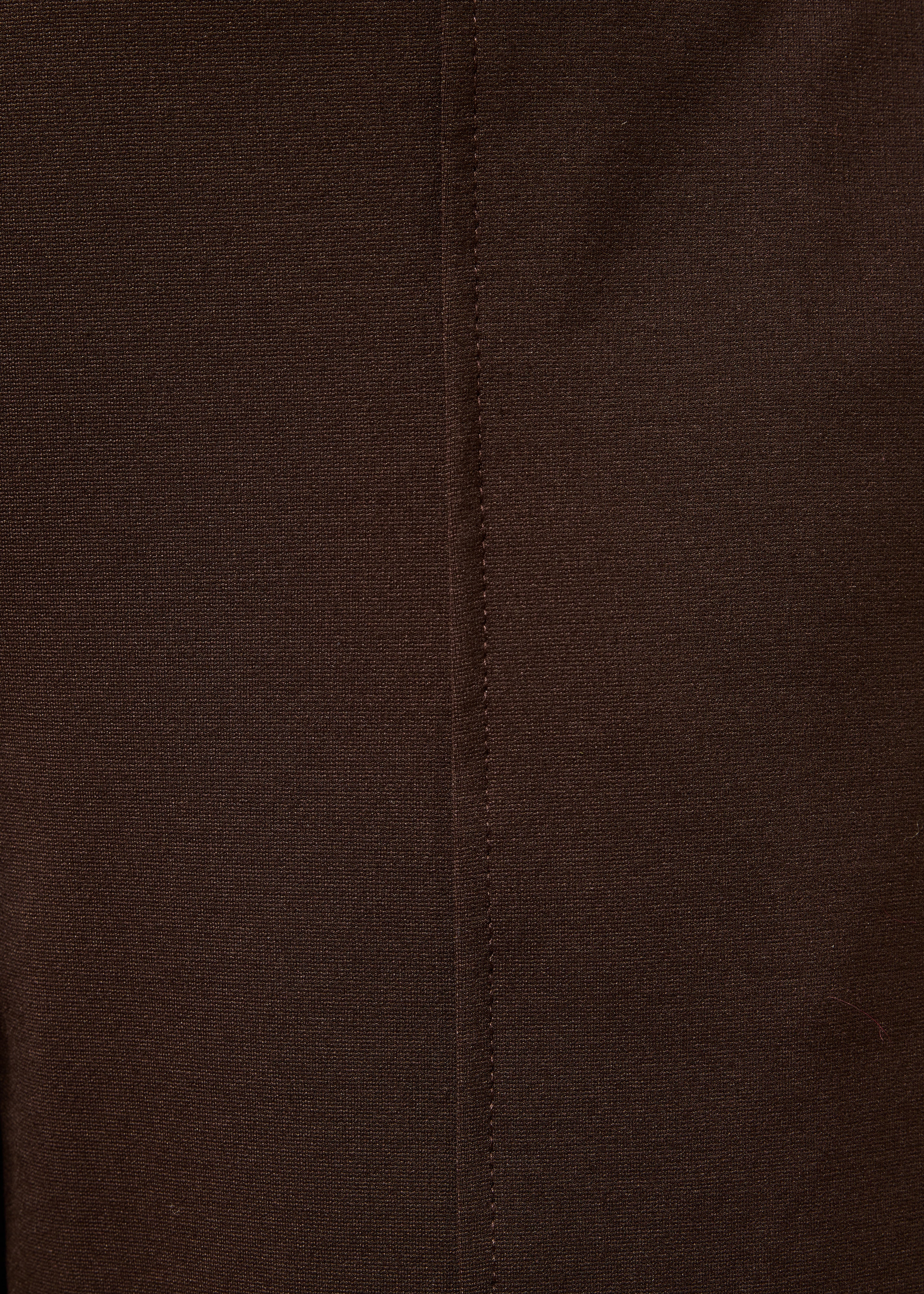 Pantalon jupe-culotte marron 7/8ème en milano