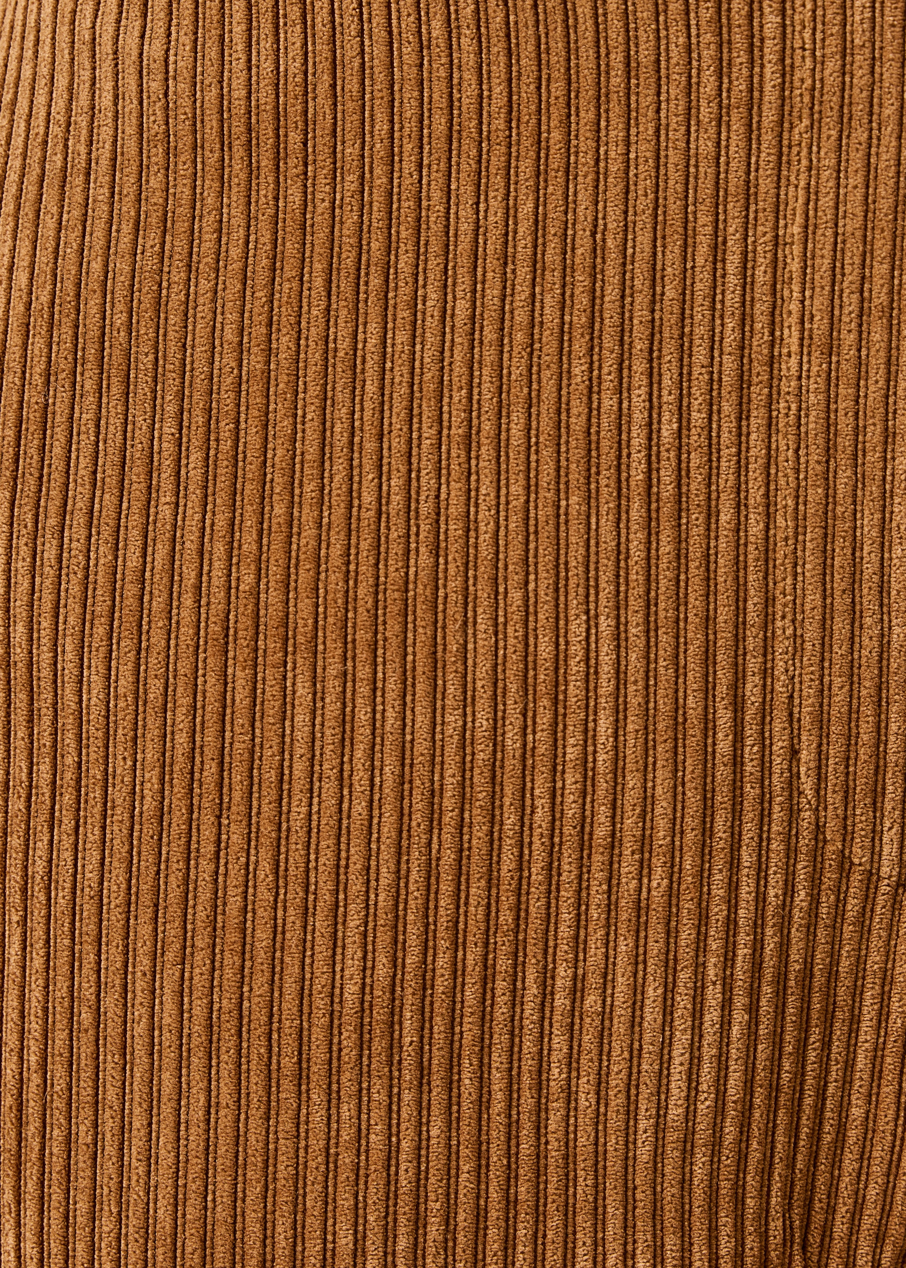 Pantalon cropped camel en velours côtelé