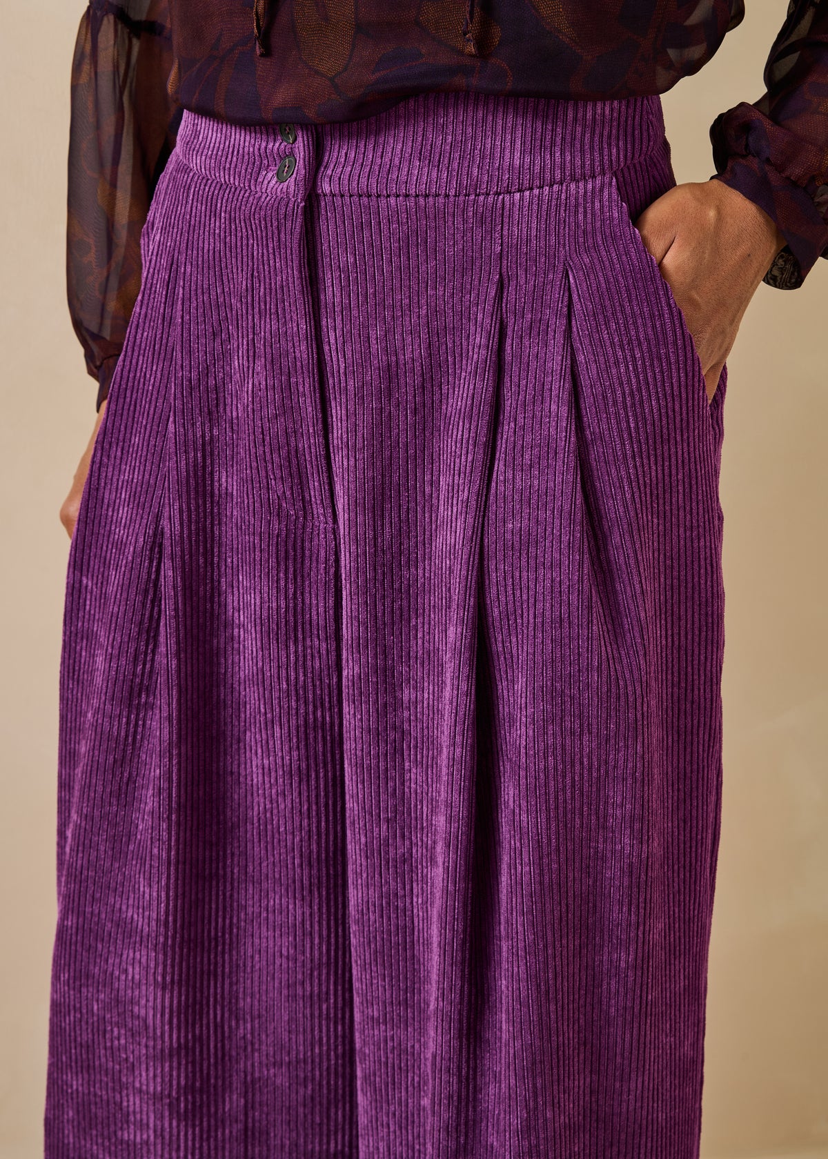 Prune Trousers - Geneve